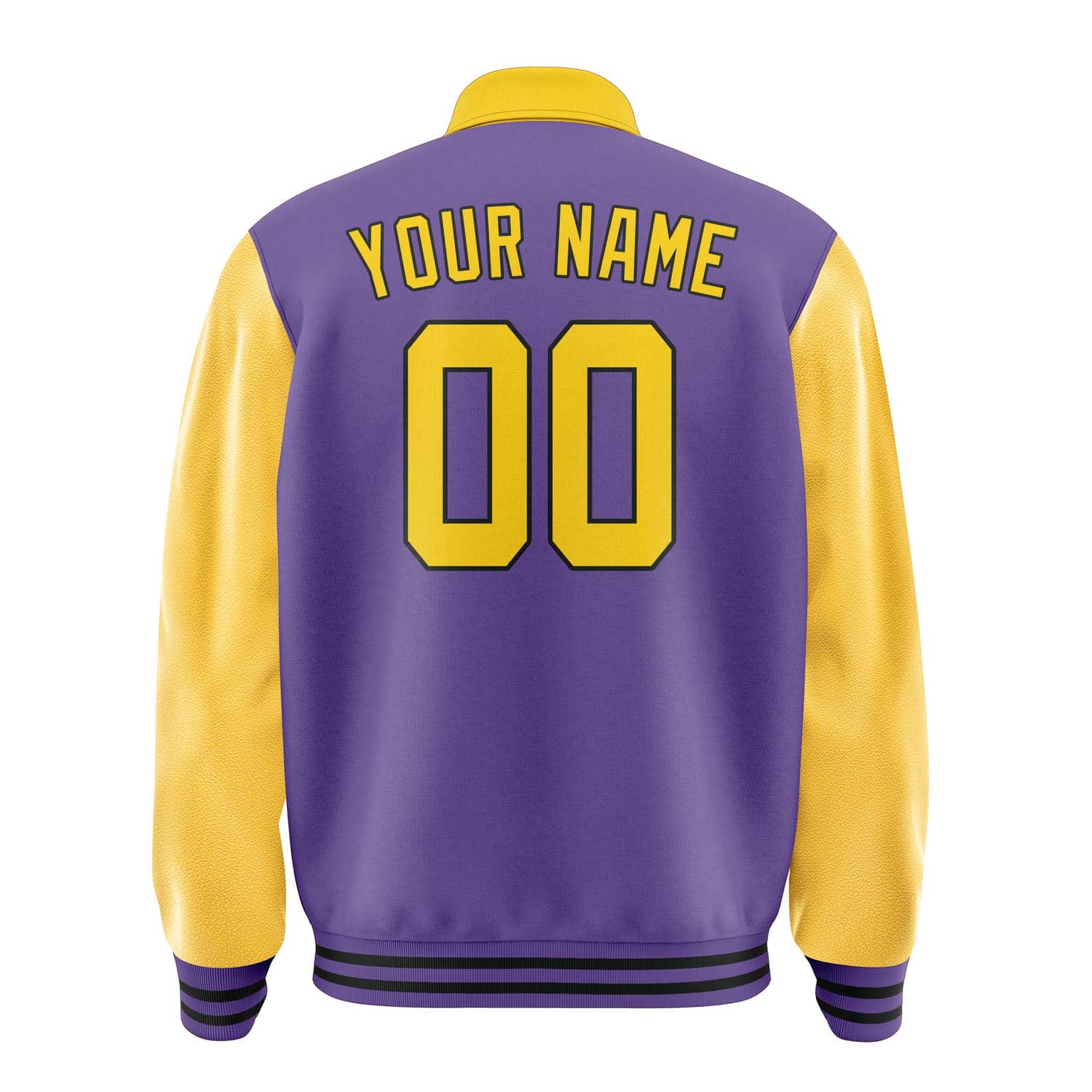Custom Light Purple Gold Jacket