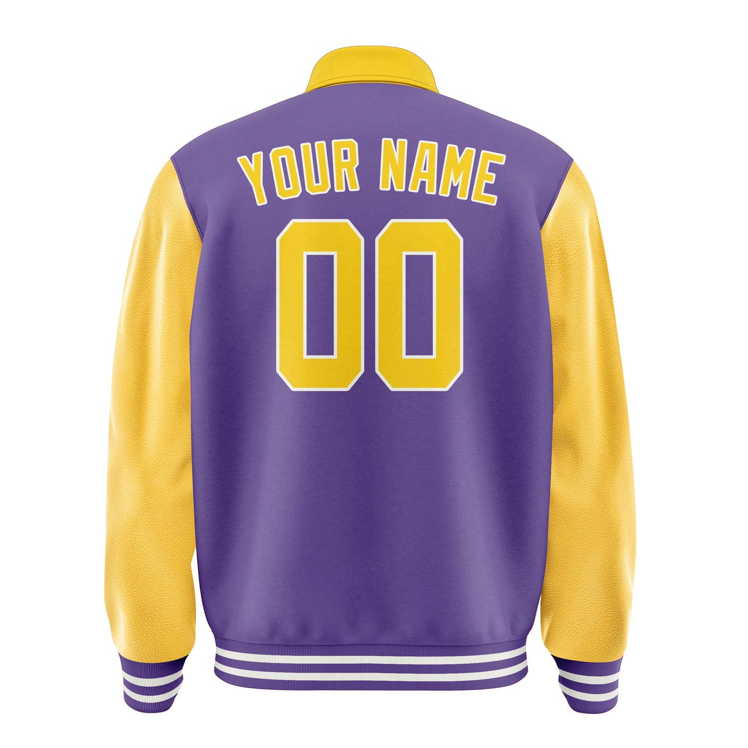 Custom Light Purple Gold Jacket