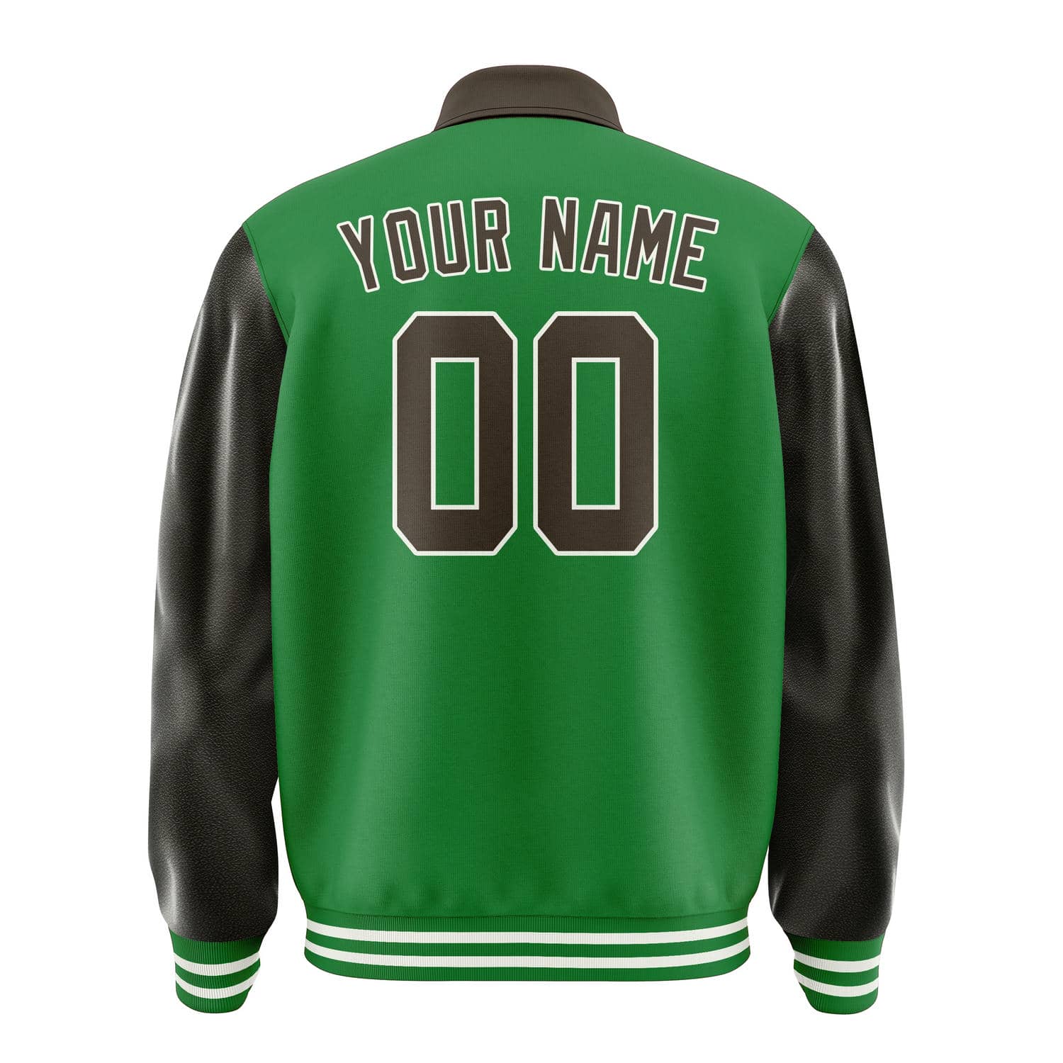Custom Emerald Green Brown Jacket