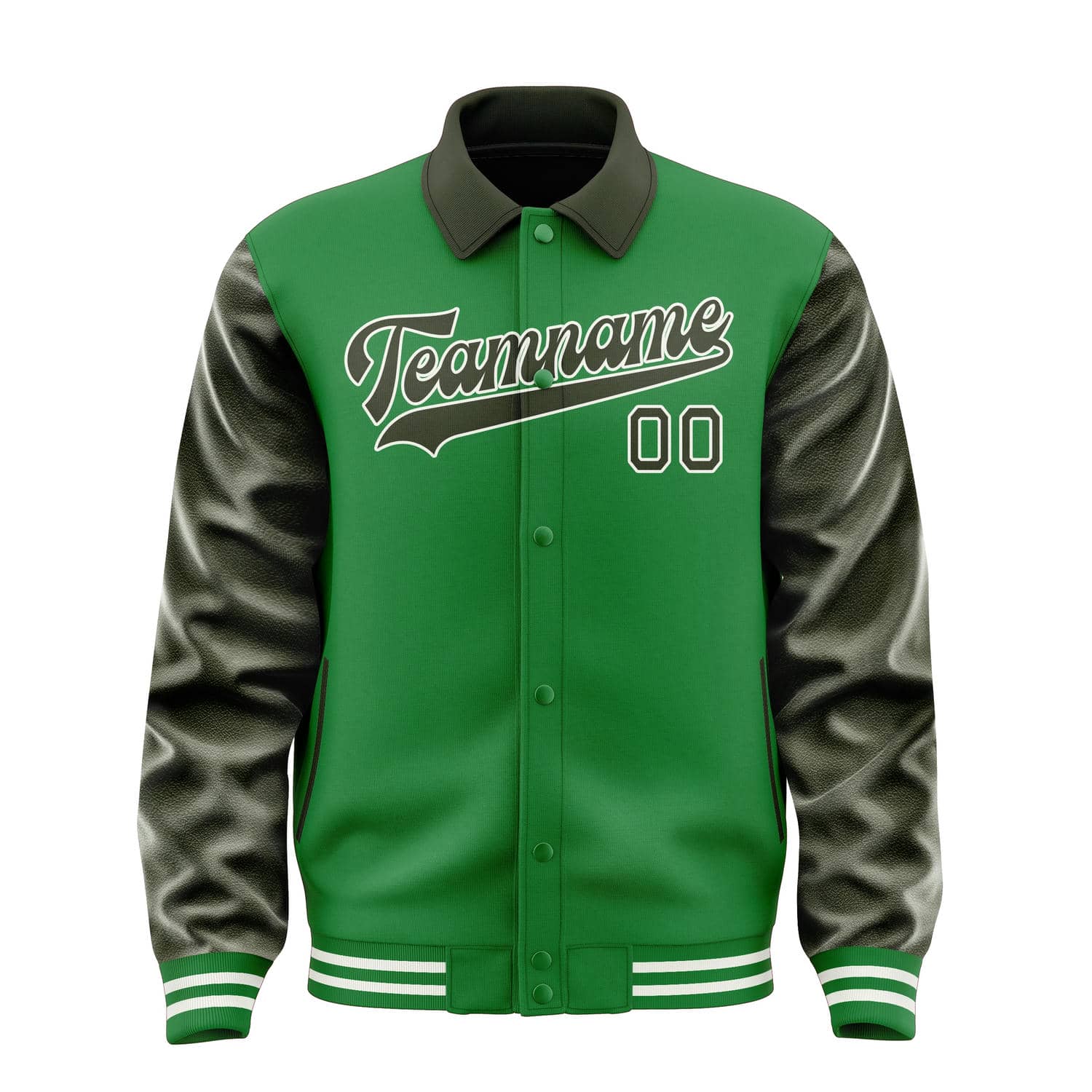 Custom Emerald Green Olive Jacket