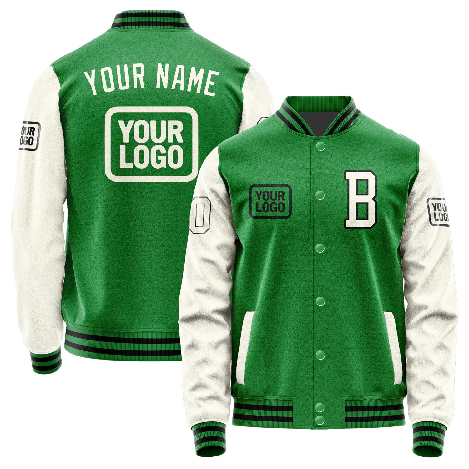 Custom Emerald Green Cream Jacket JA242403241717030317
