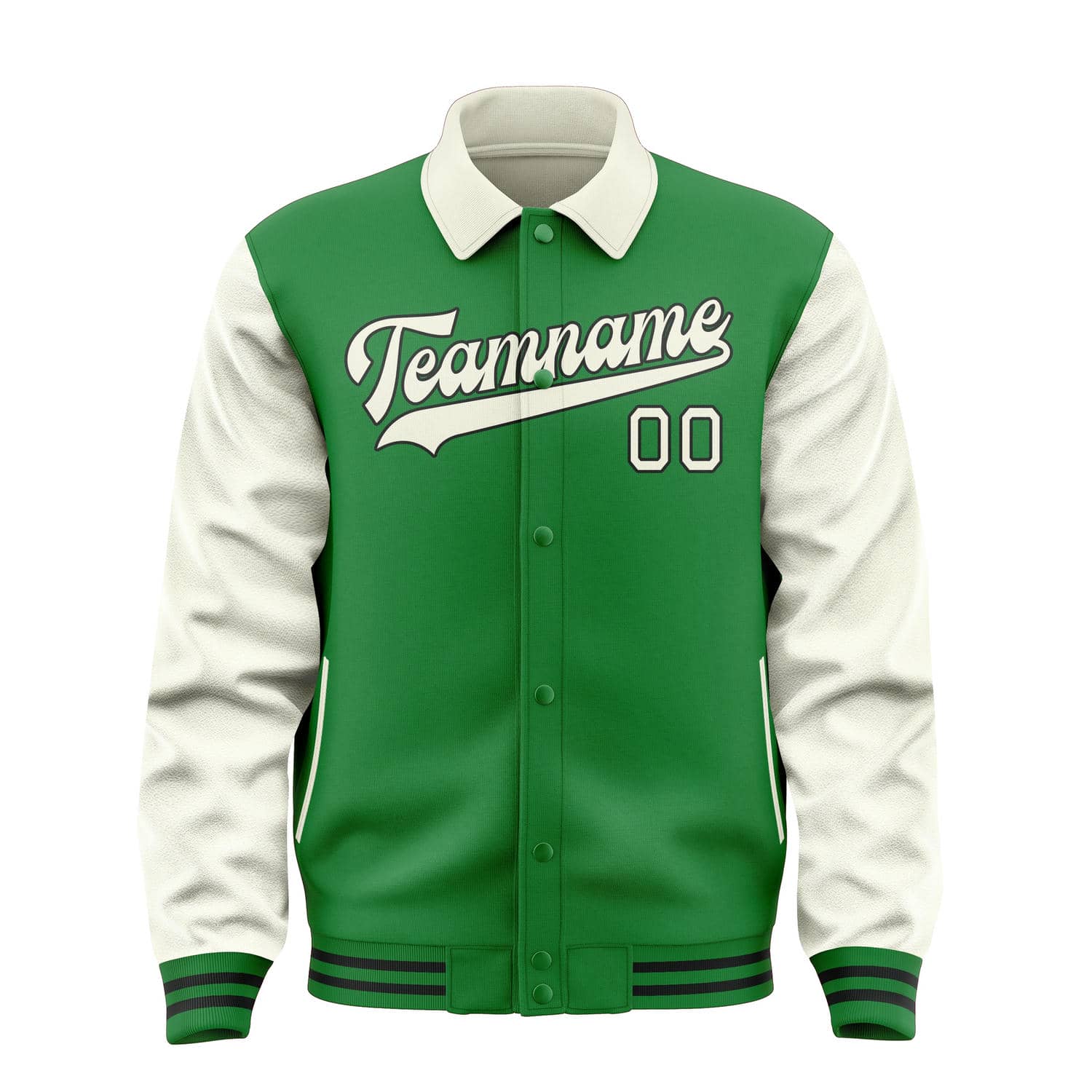 Custom Emerald Green Cream Jacket