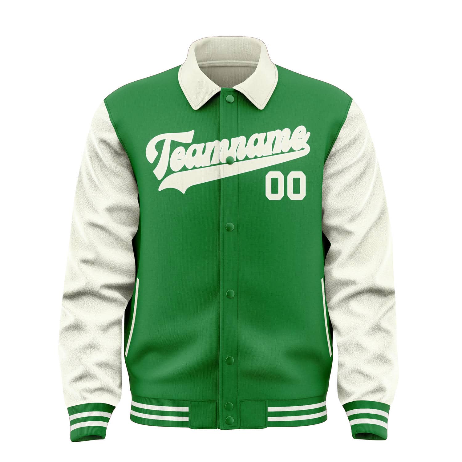 Custom Emerald Green Cream Jacket