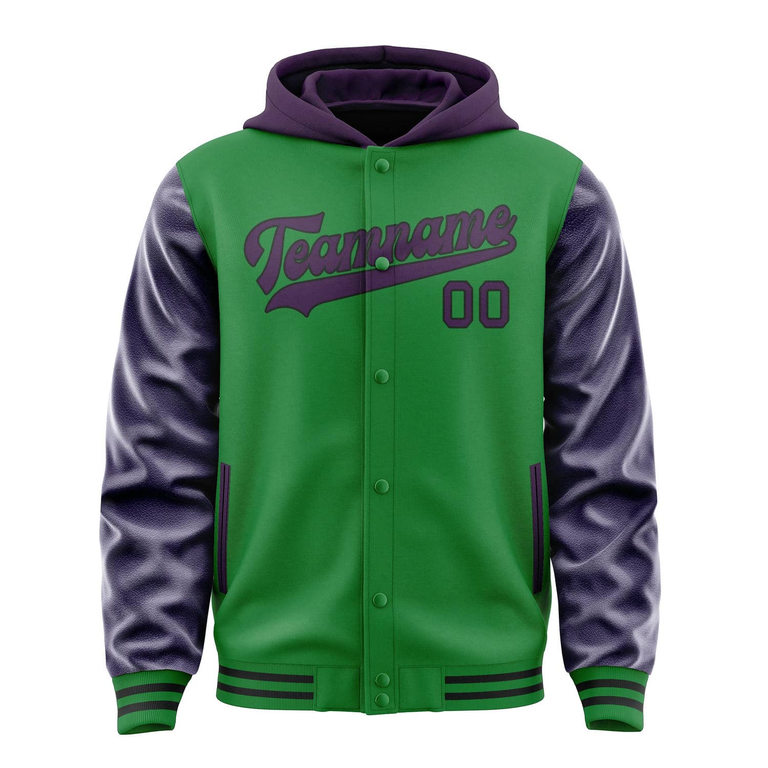 Custom Emerald Green Purple Jacket