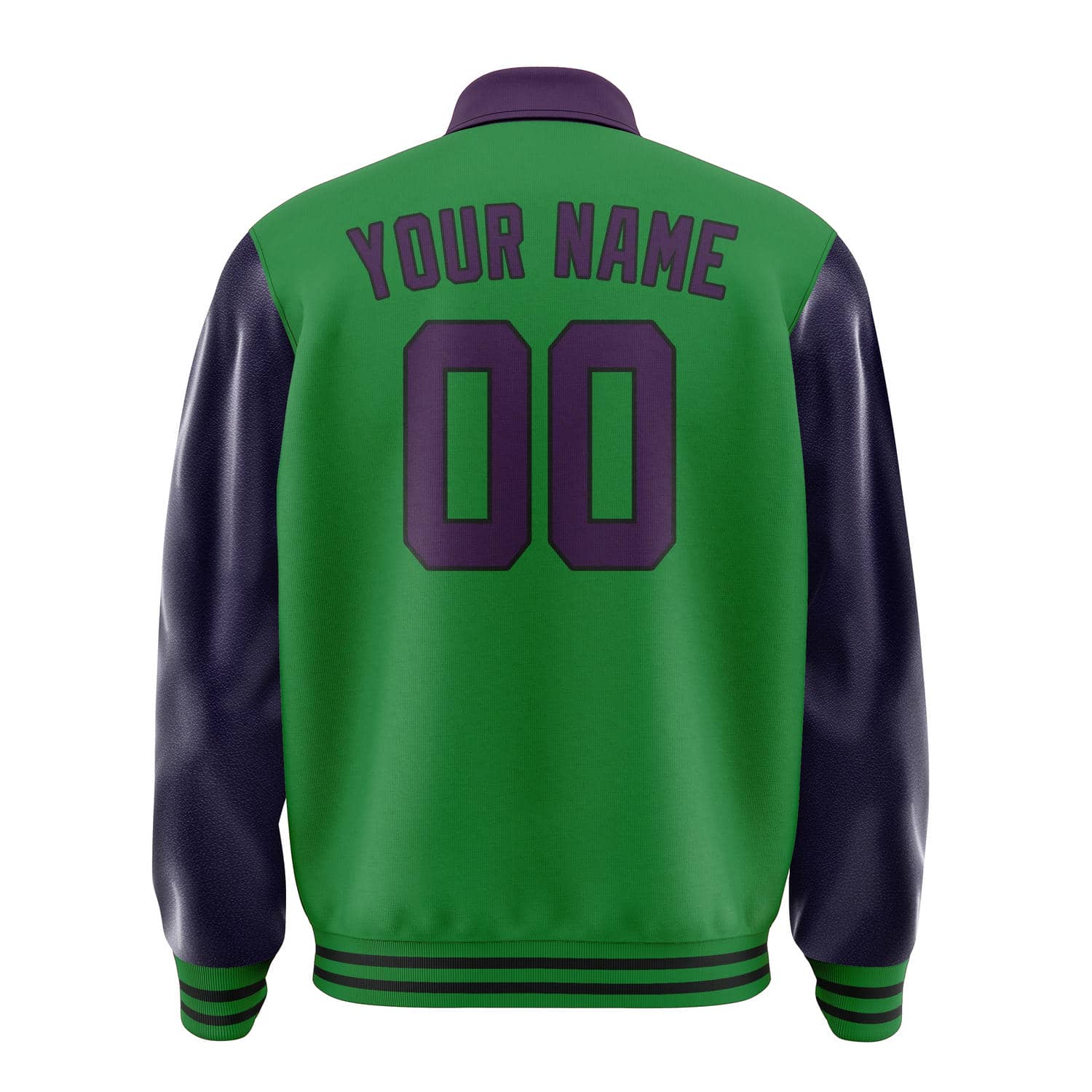 Custom Emerald Green Purple Jacket