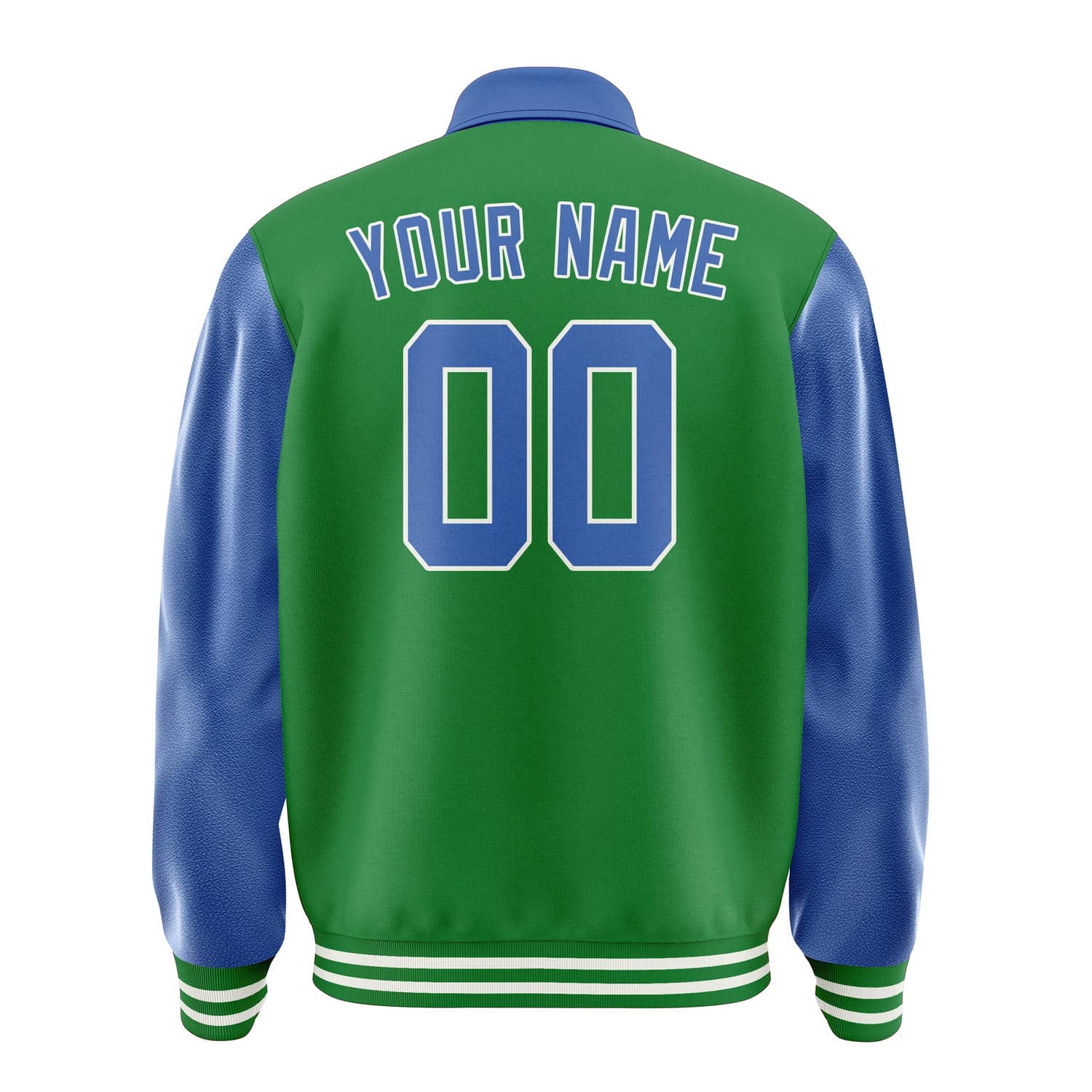 Custom Emerald Green Sky Blue Jacket
