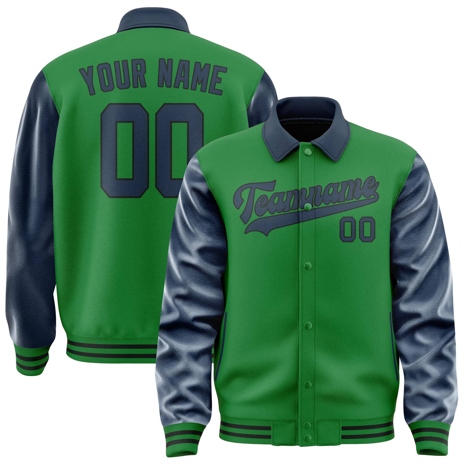 Custom Emerald Green Blue Jacket