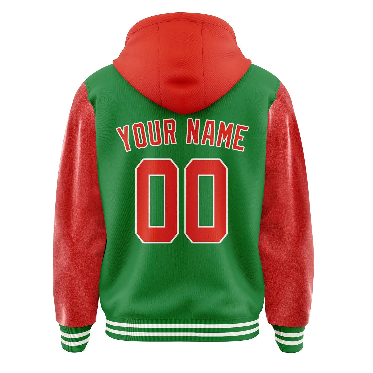 Custom Emerald Green Orange Red Jacket