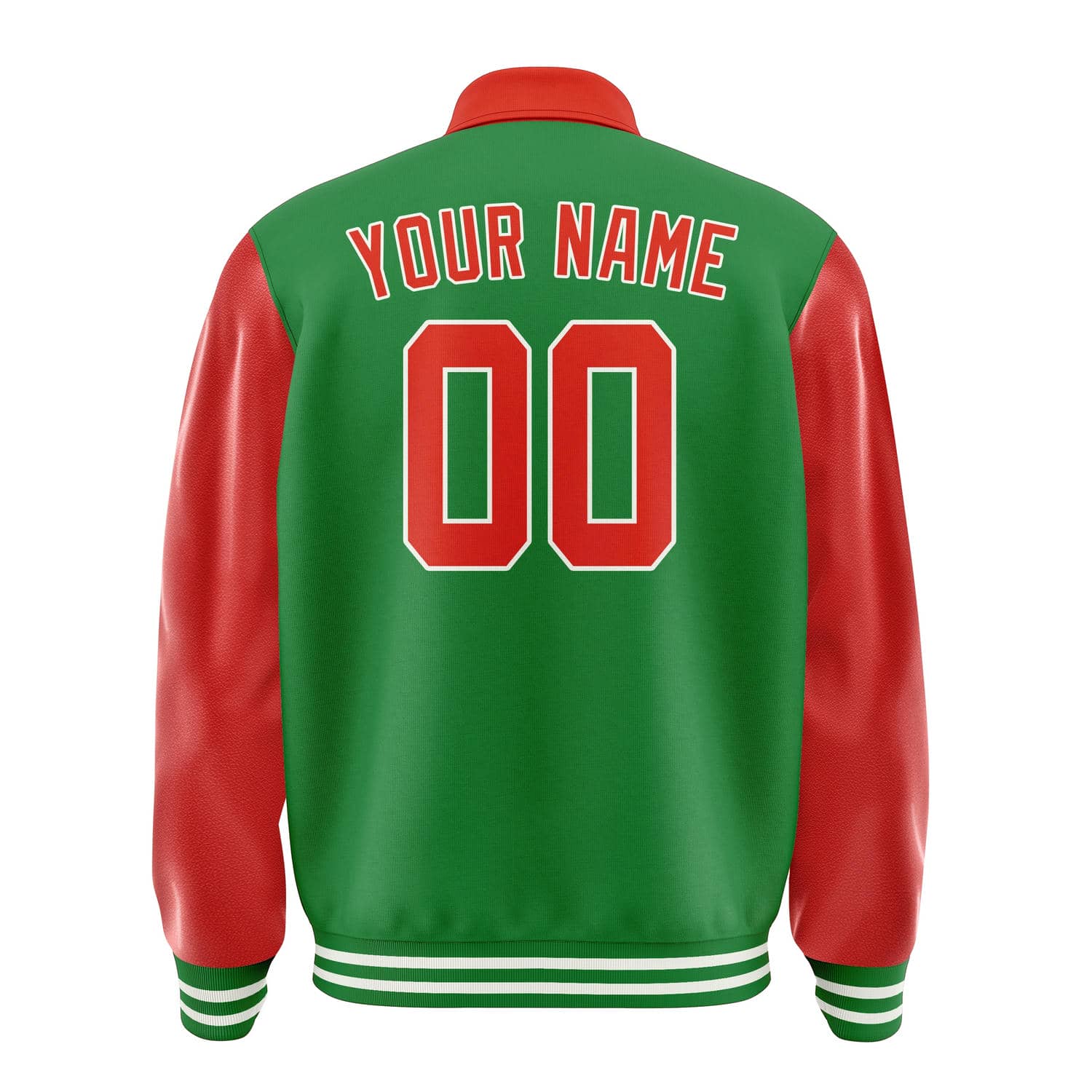 Custom Emerald Green Orange Red Jacket