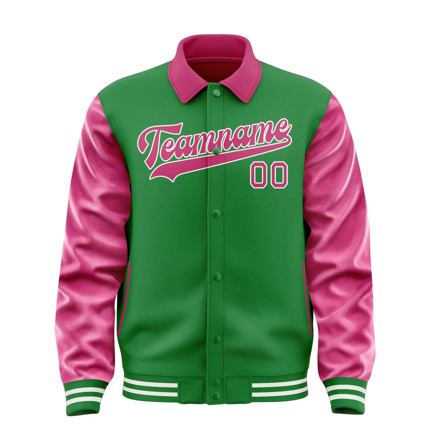 Custom Emerald Green Pink Jacket