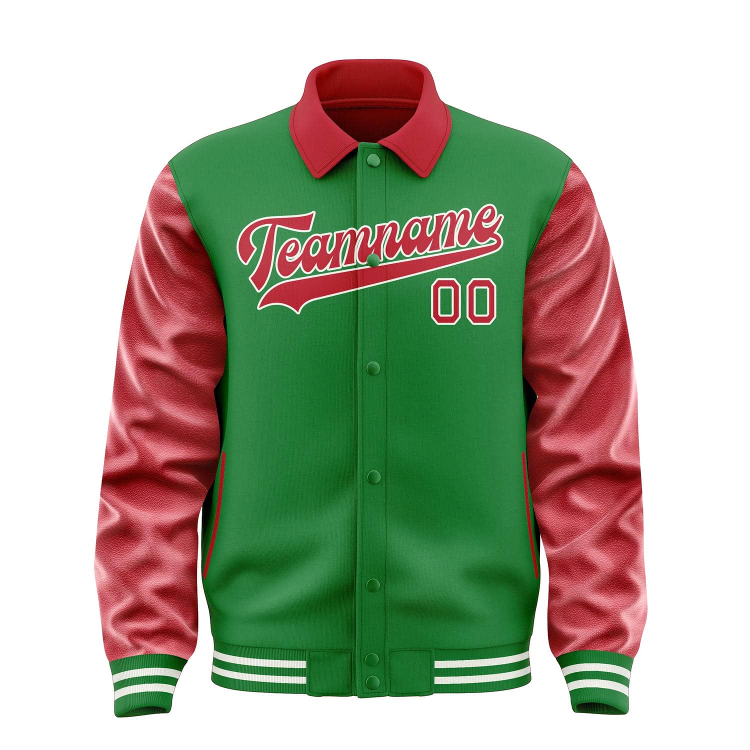 Custom Emerald Green Red Jacket