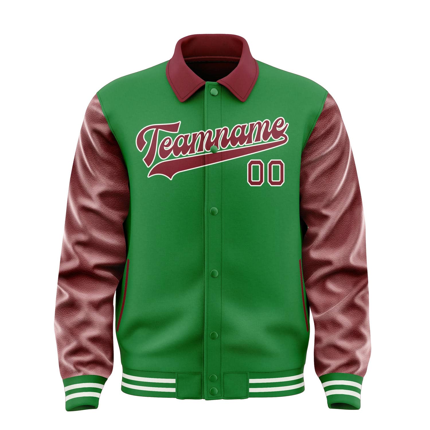 Custom Emerald Green Crimson Red Jacket