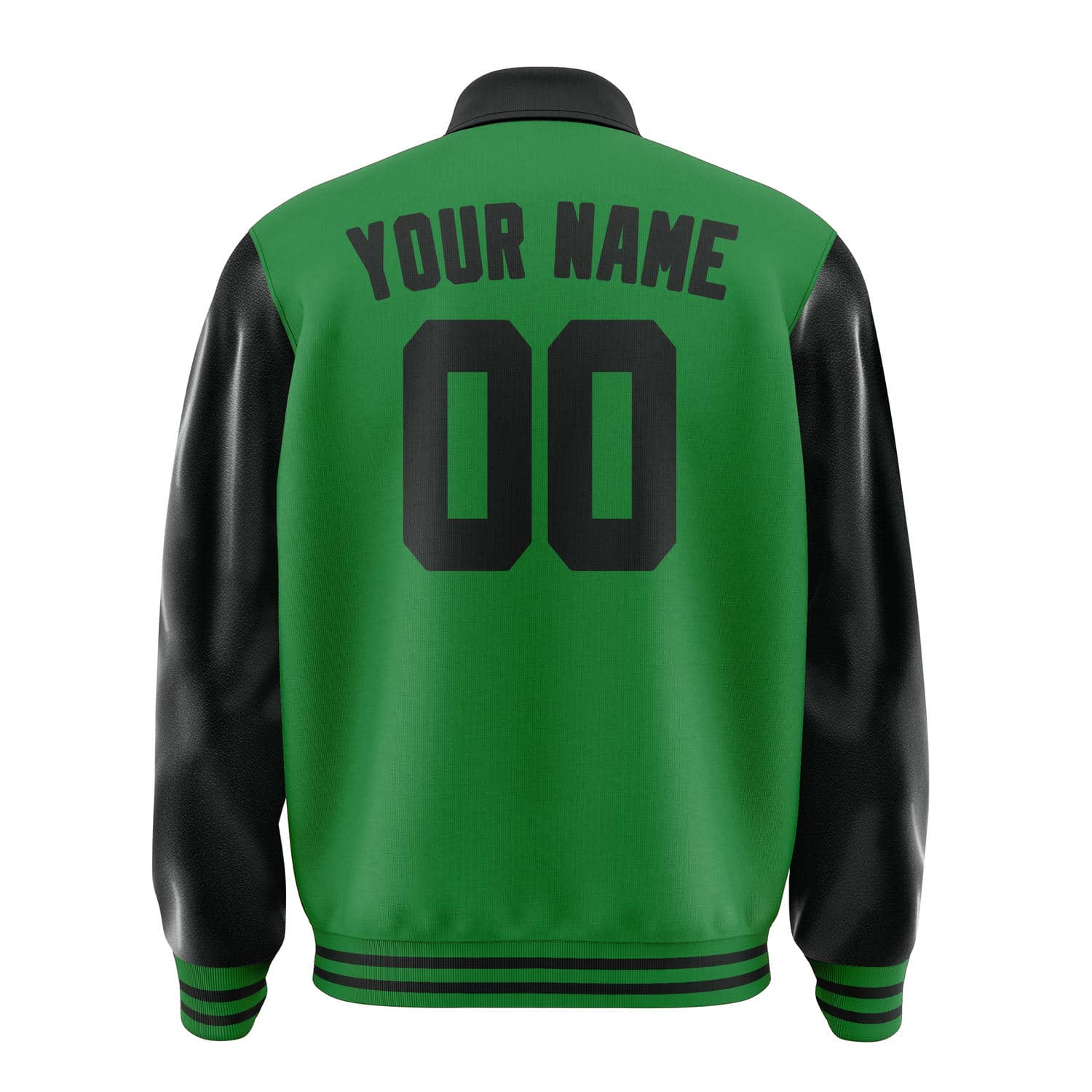 Custom Emerald Green Black Jacket