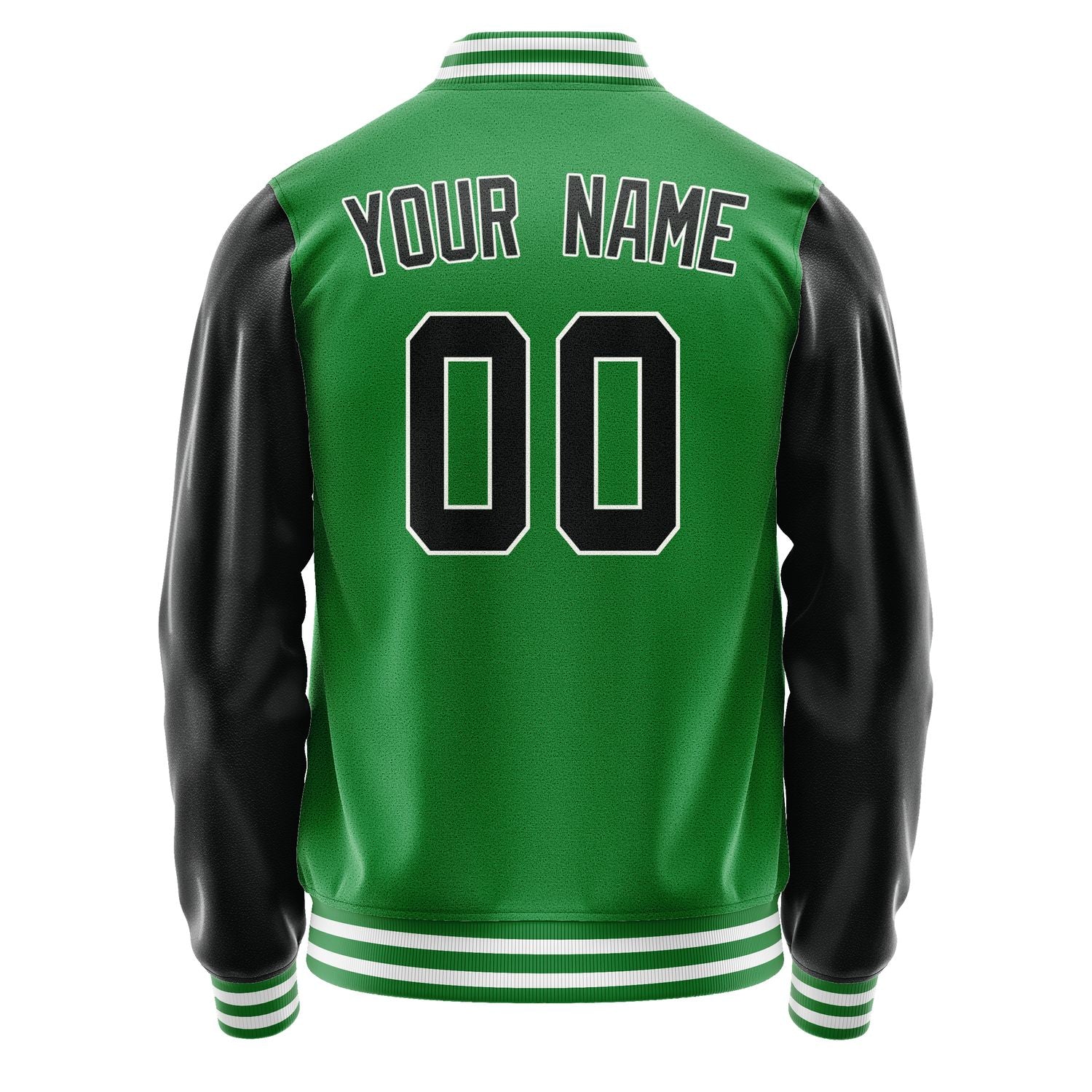Custom Emerald Green Black Jacket JA2424172418B31817