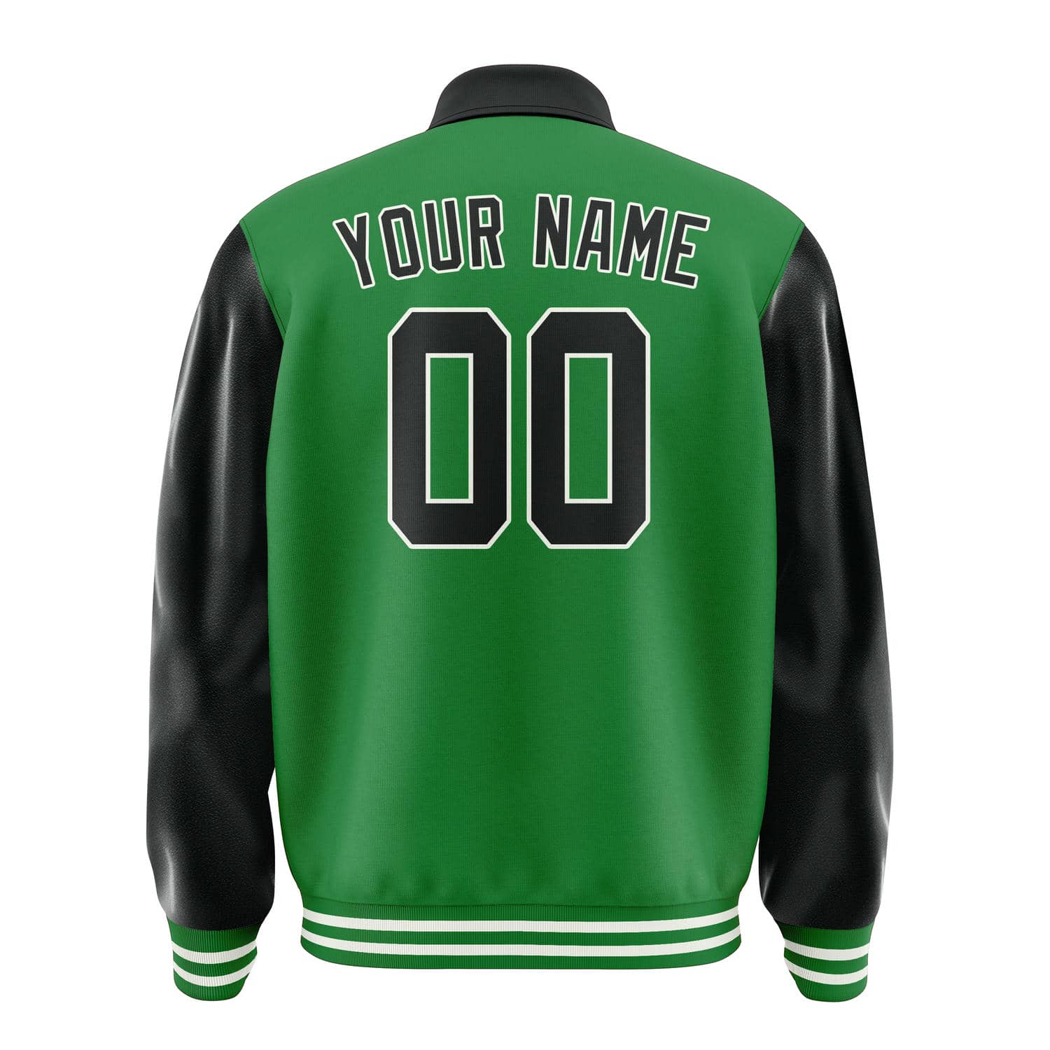 Custom Emerald Green Black Jacket