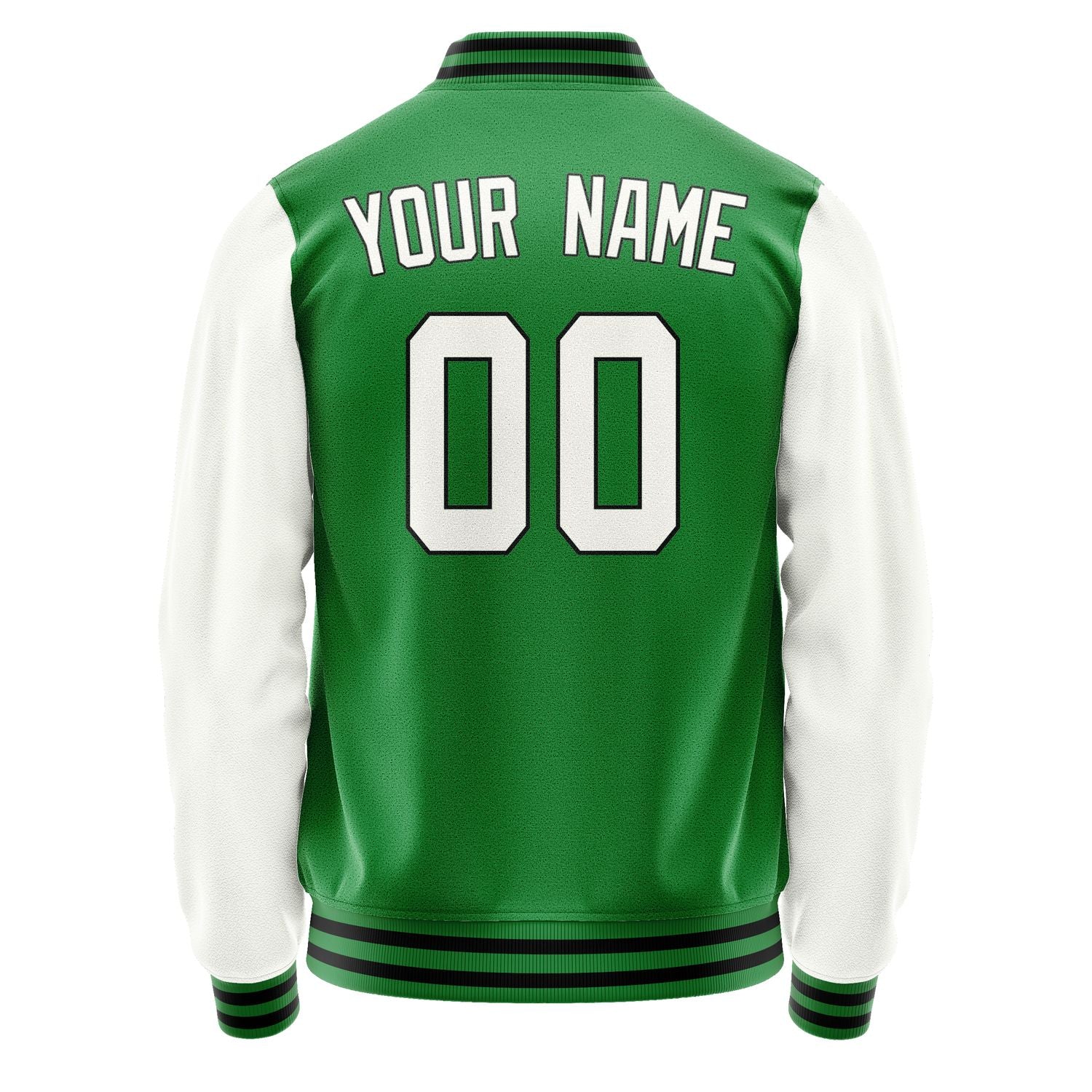 Custom Emerald Green White Jacket JA2424182417B31718