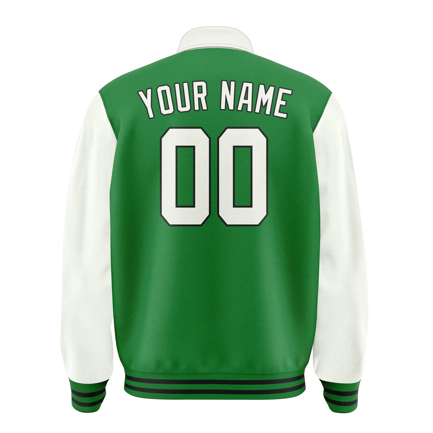 Custom Emerald Green White Jacket
