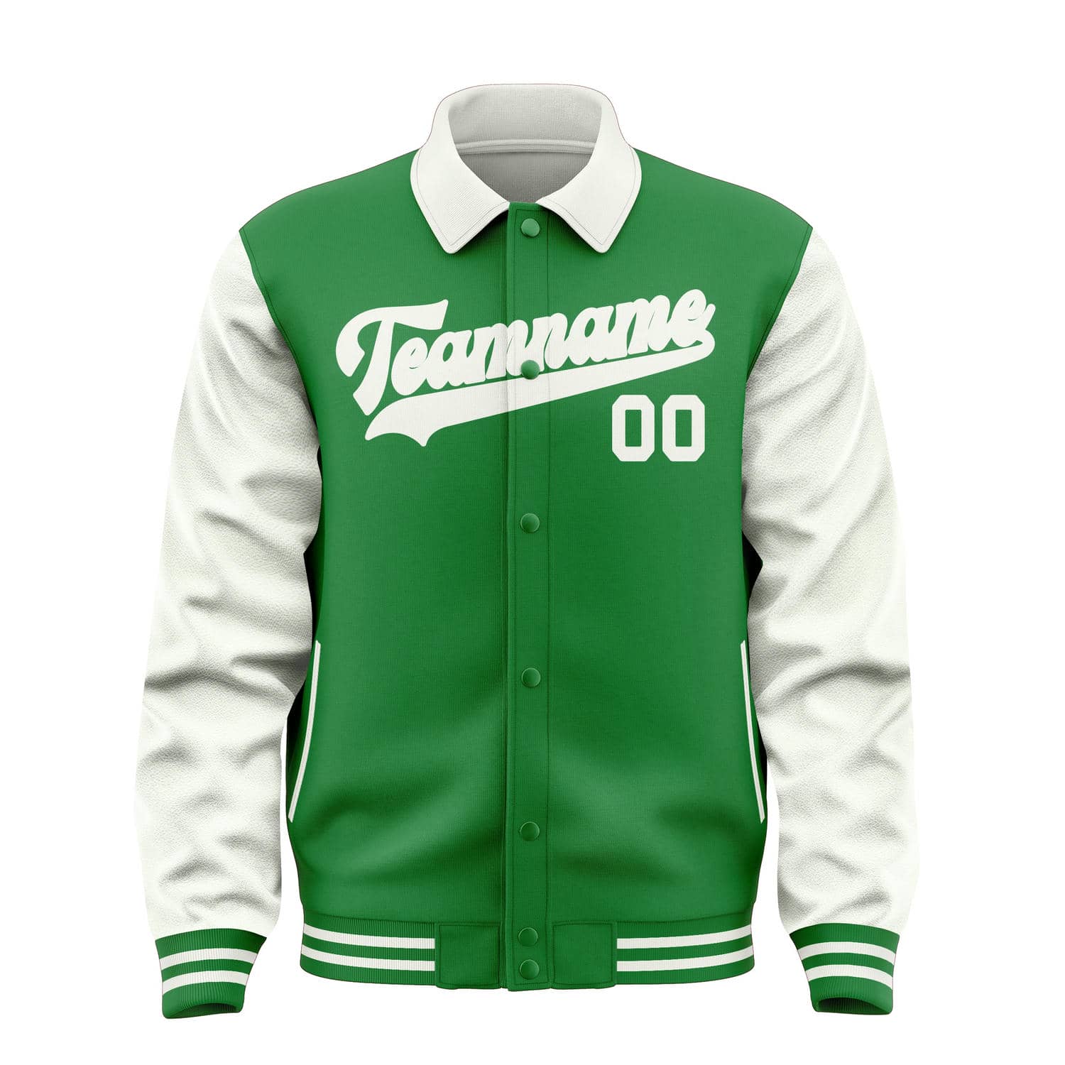 Custom Emerald Green White Jacket