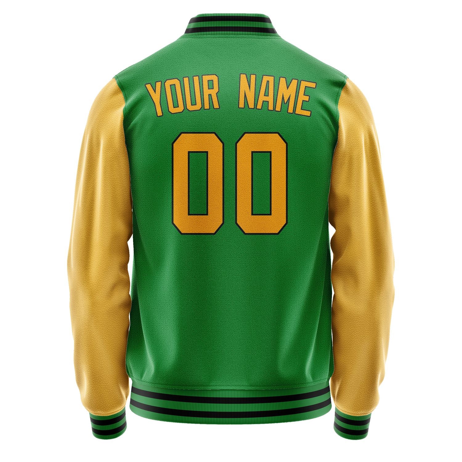 Custom Emerald Green Yellow Jacket JA2424192417B31719