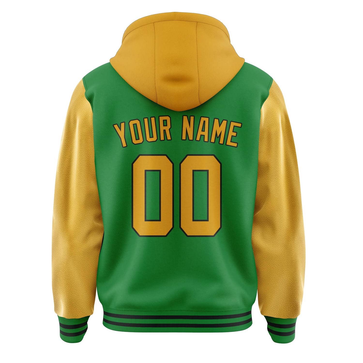 Custom Emerald Green Yellow Jacket
