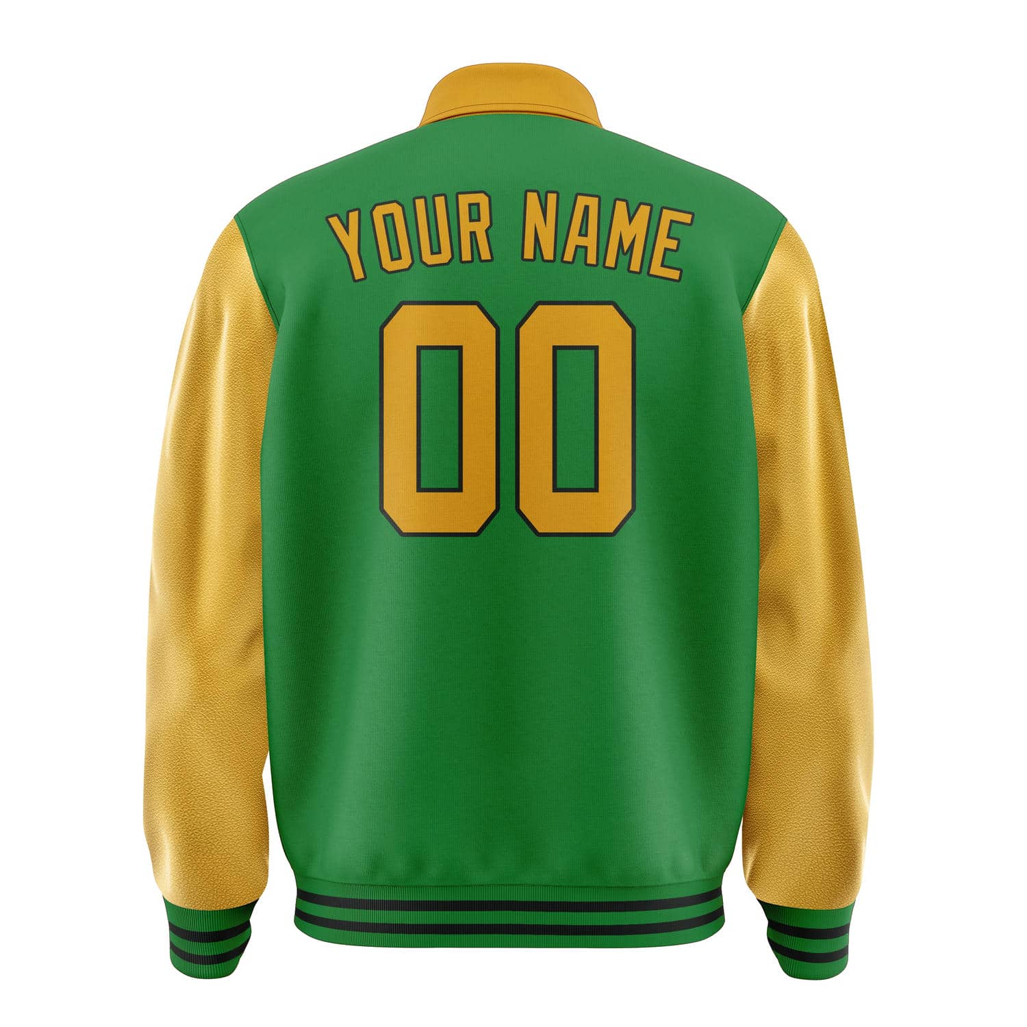 Custom Emerald Green Yellow Jacket