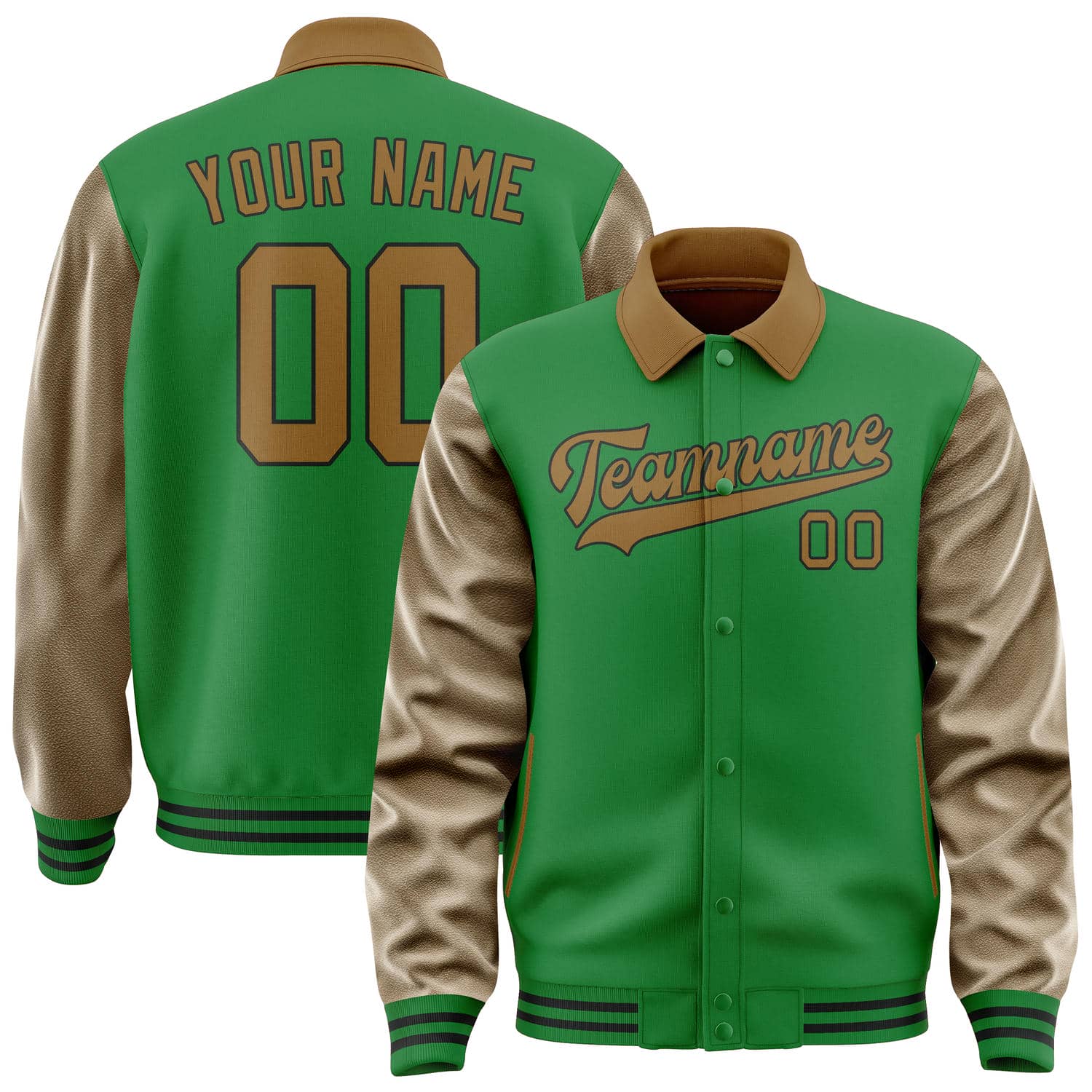 Custom Emerald Green Khaki Jacket