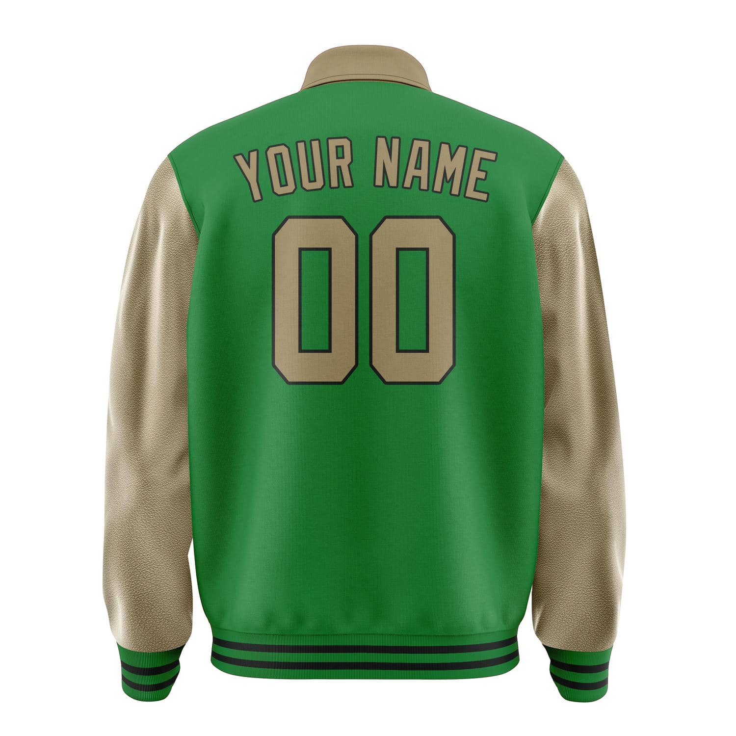 Custom Emerald Green Light Khaki Jacket