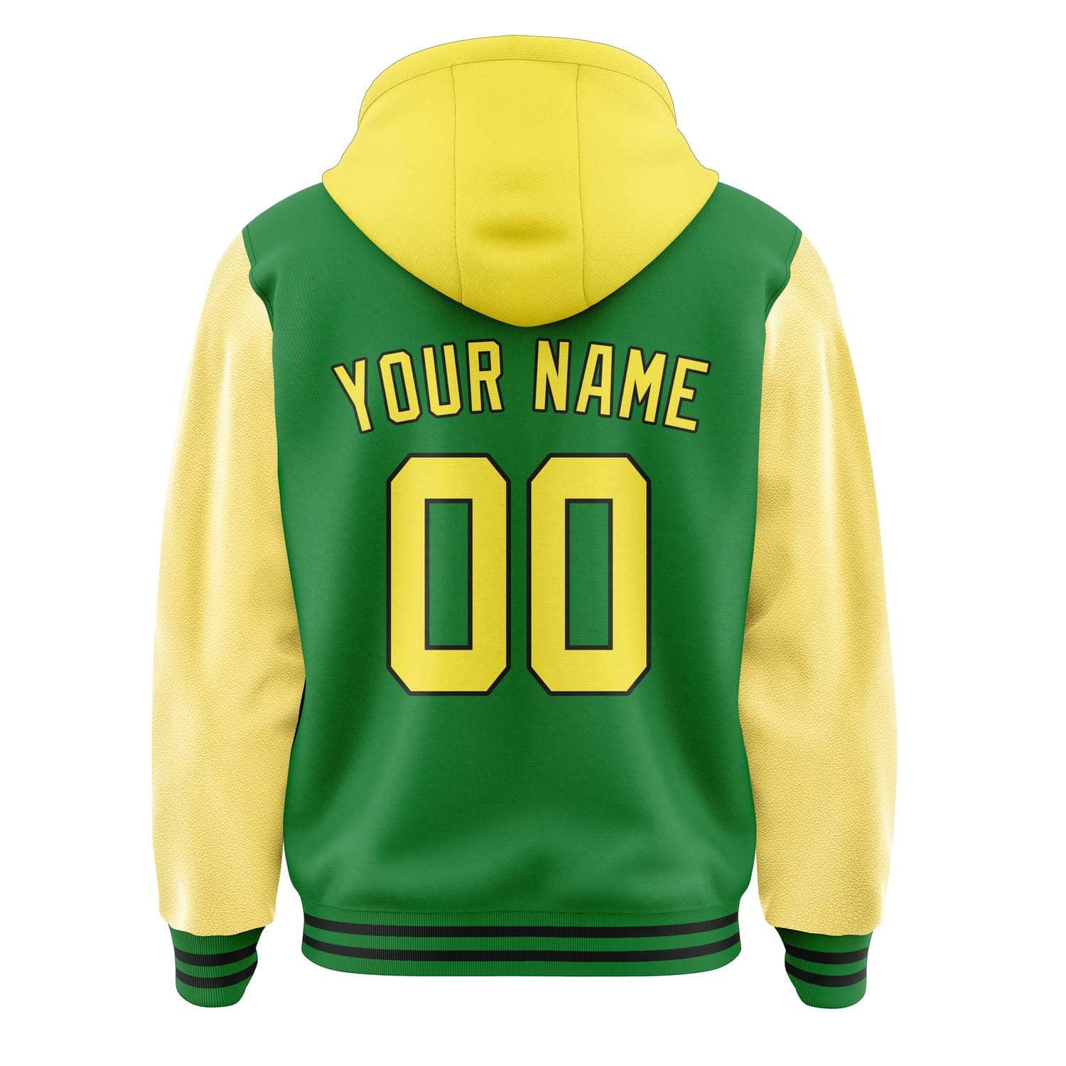 Custom Emerald Green Light Yellow Jacket