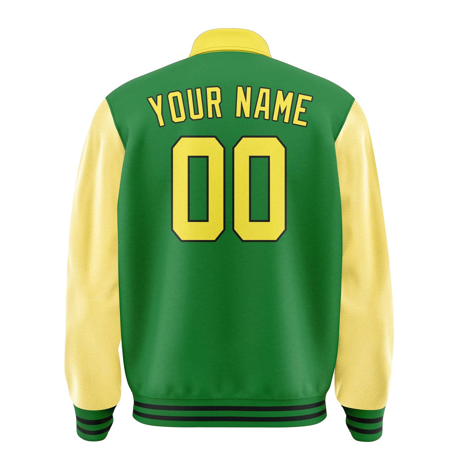 Custom Emerald Green Light Yellow Jacket