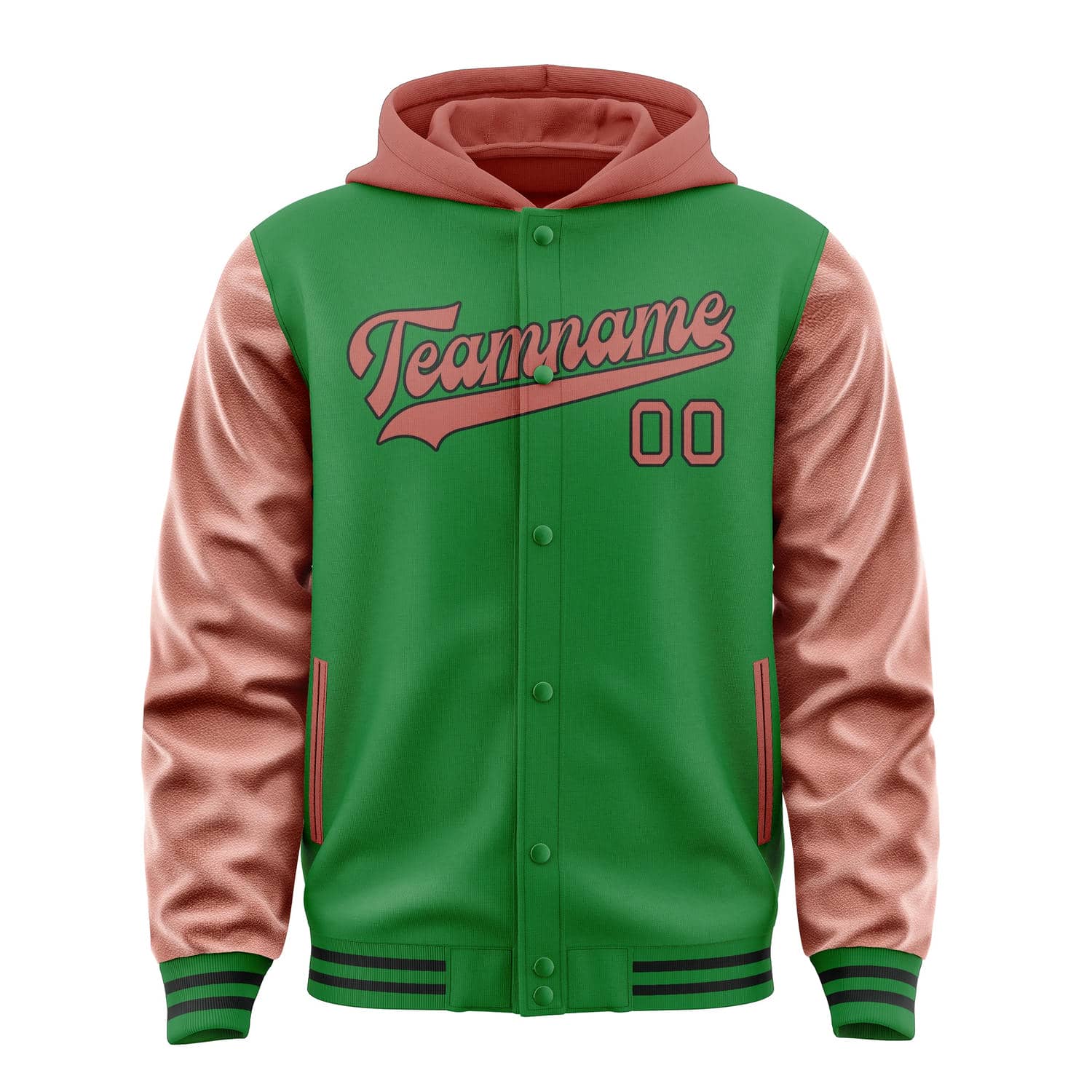 Custom Emerald Green Copper Rose Jacket