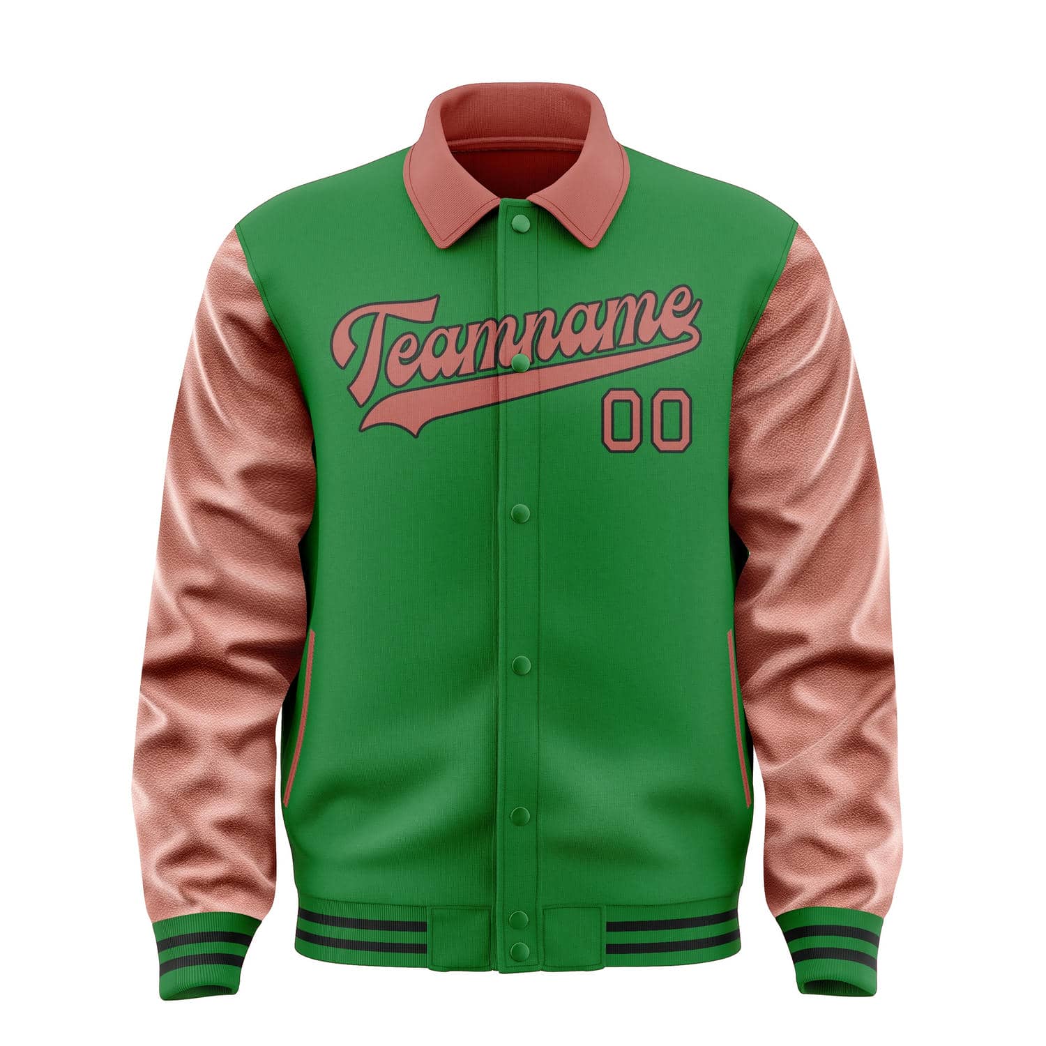 Custom Emerald Green Copper Rose Jacket