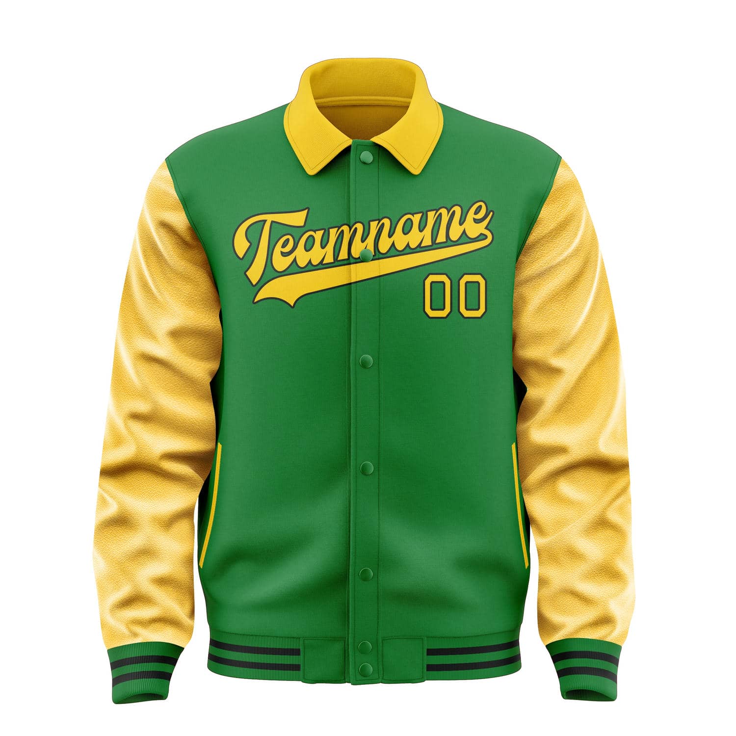 Custom Emerald Green Gold Jacket