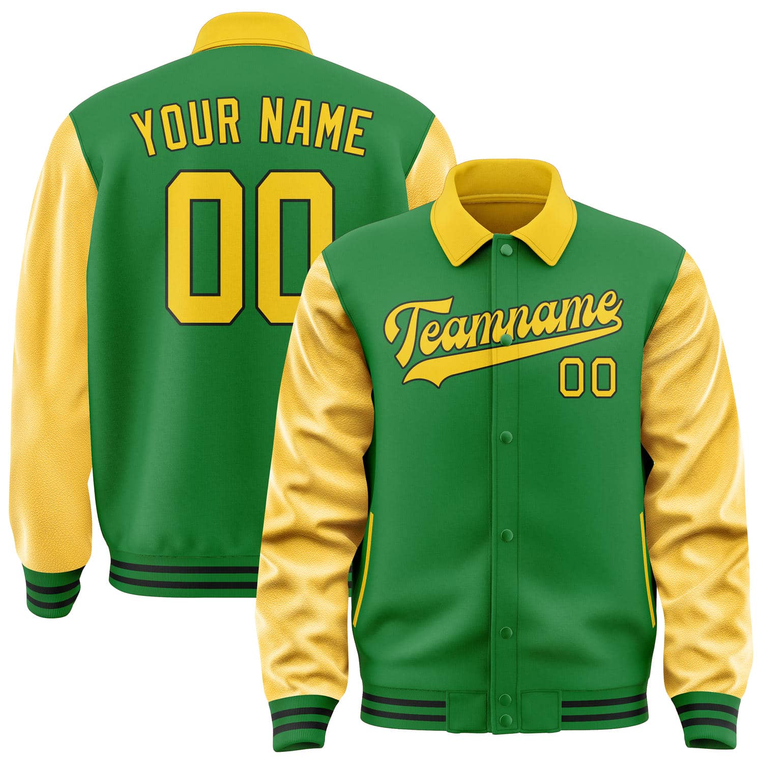 Custom Emerald Green Gold Jacket