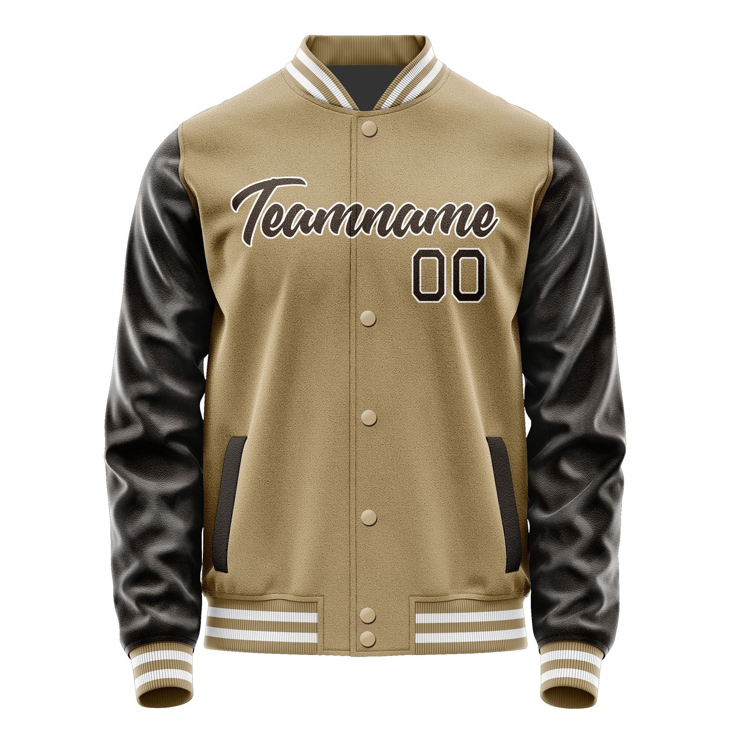 Custom Light Khaki Brown Jacket JA2525012518B21801