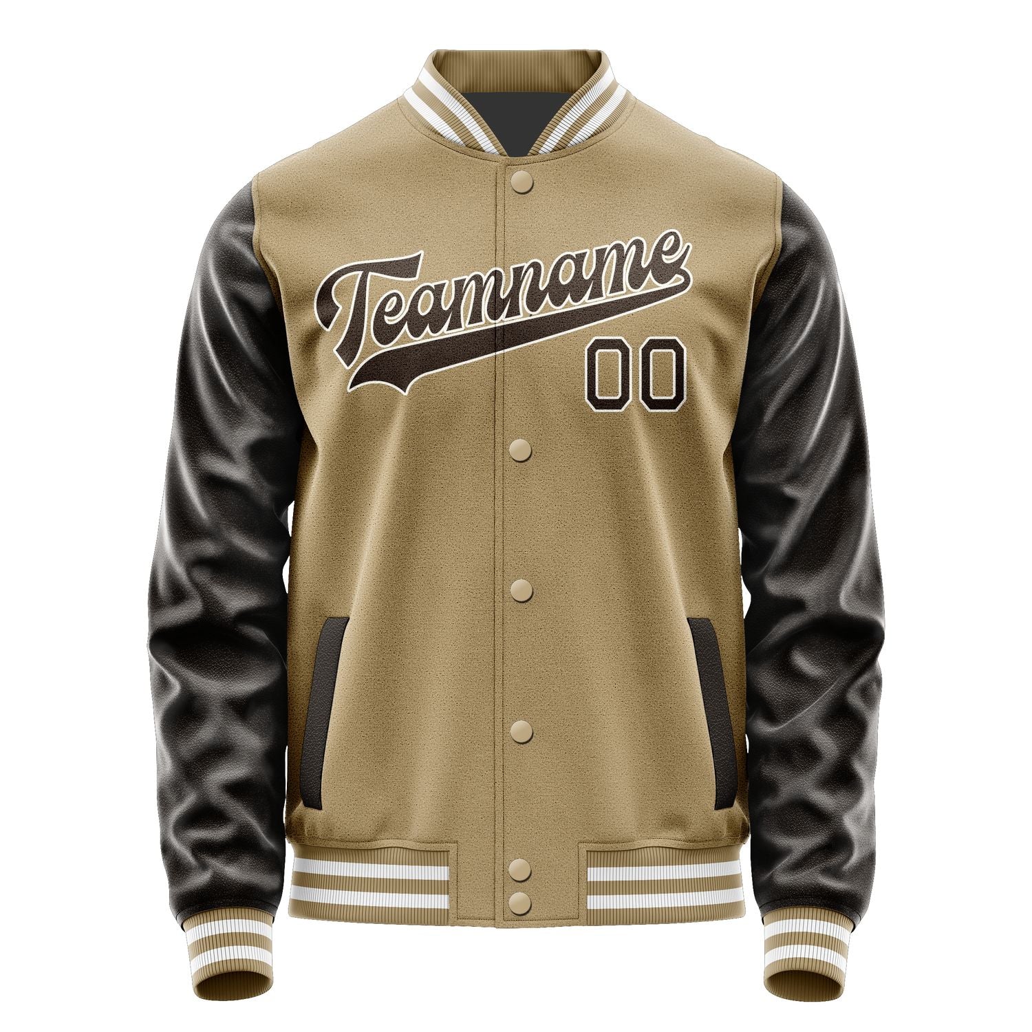 Custom Light Khaki Brown Jacket JA2525012518B31801