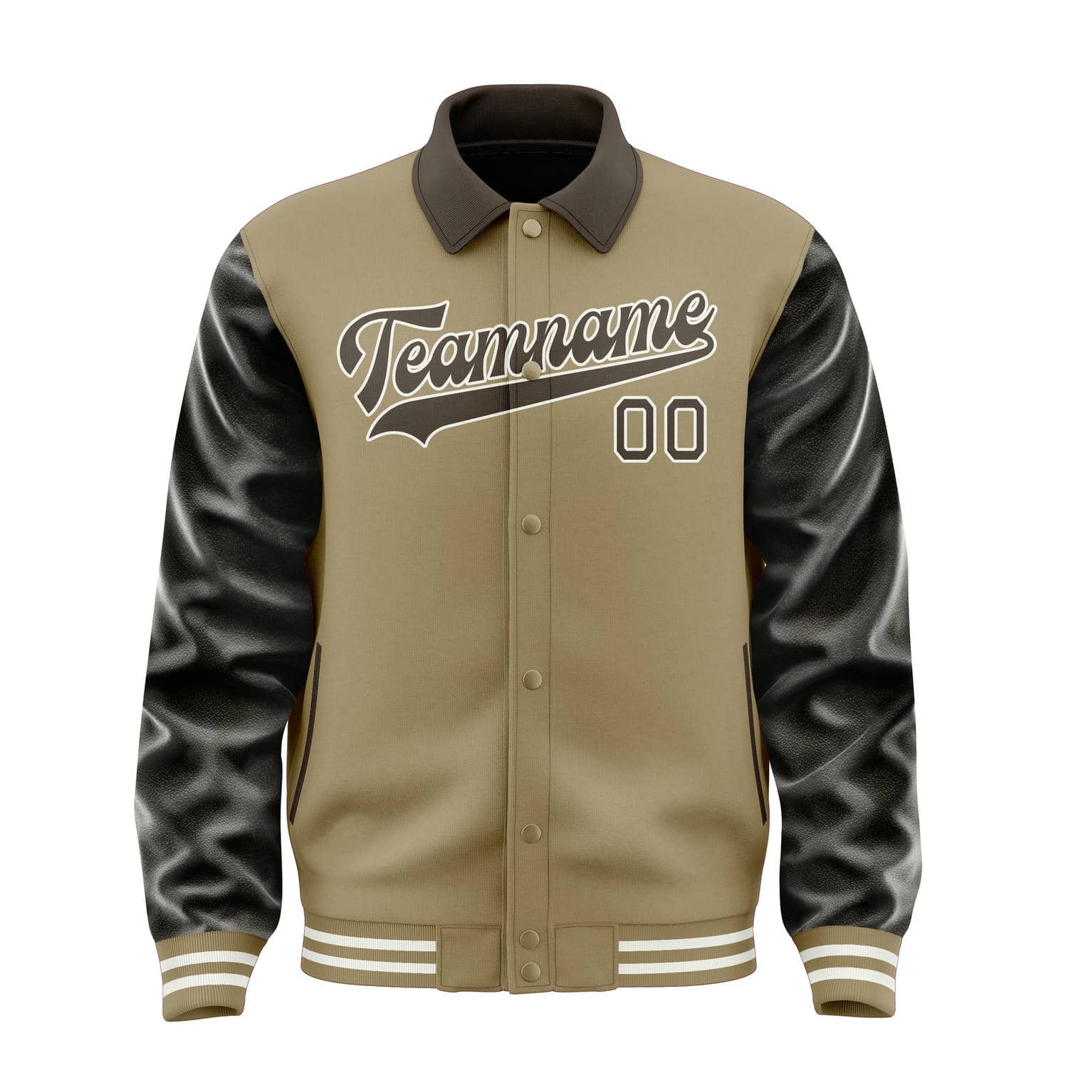 Custom Light Khaki Brown Jacket
