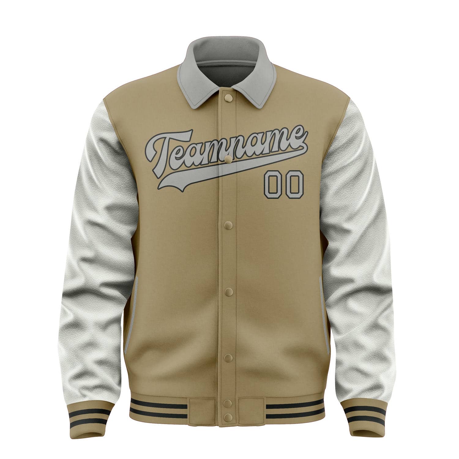 Custom Light Khaki Gray Jacket
