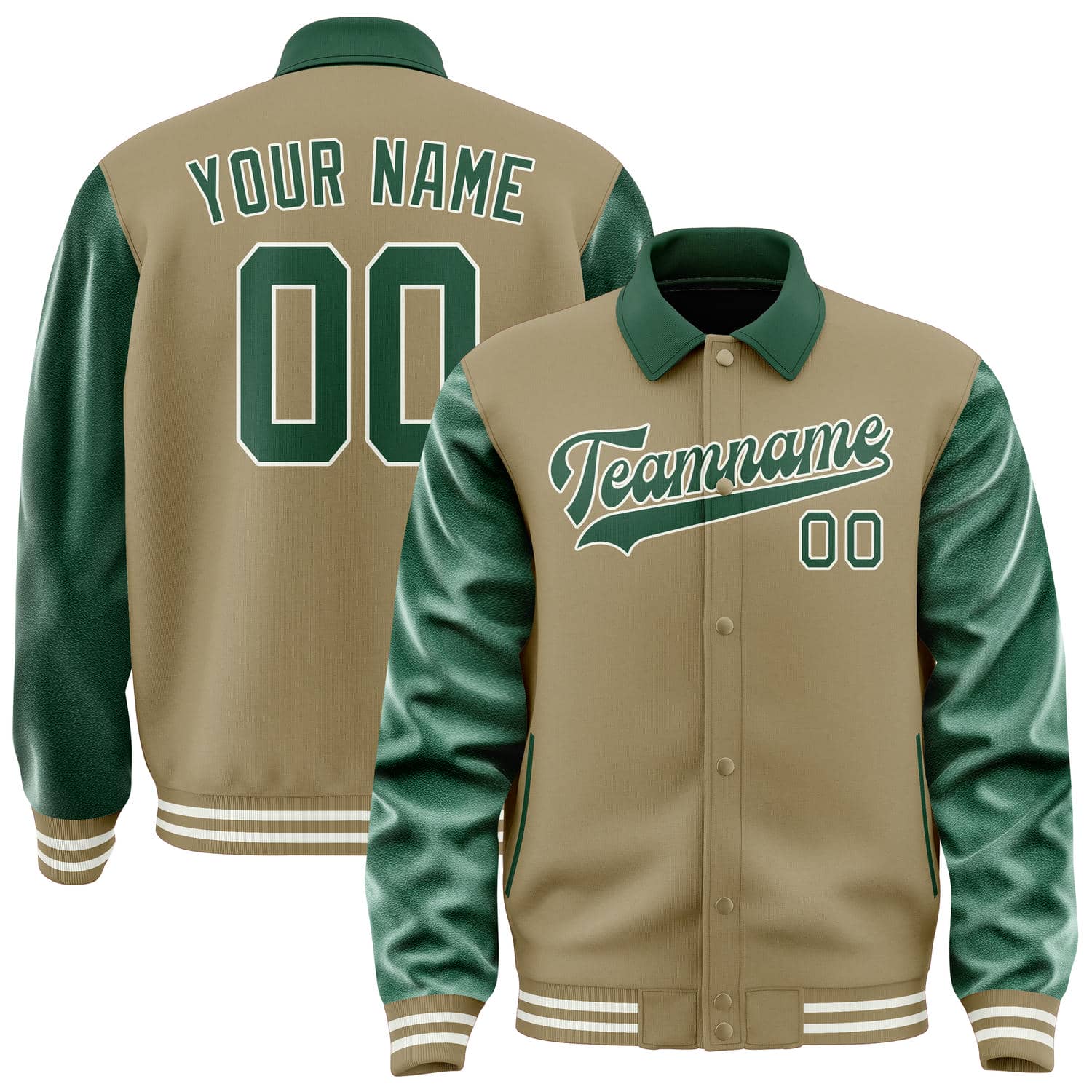 Custom Light Khaki Green Jacket