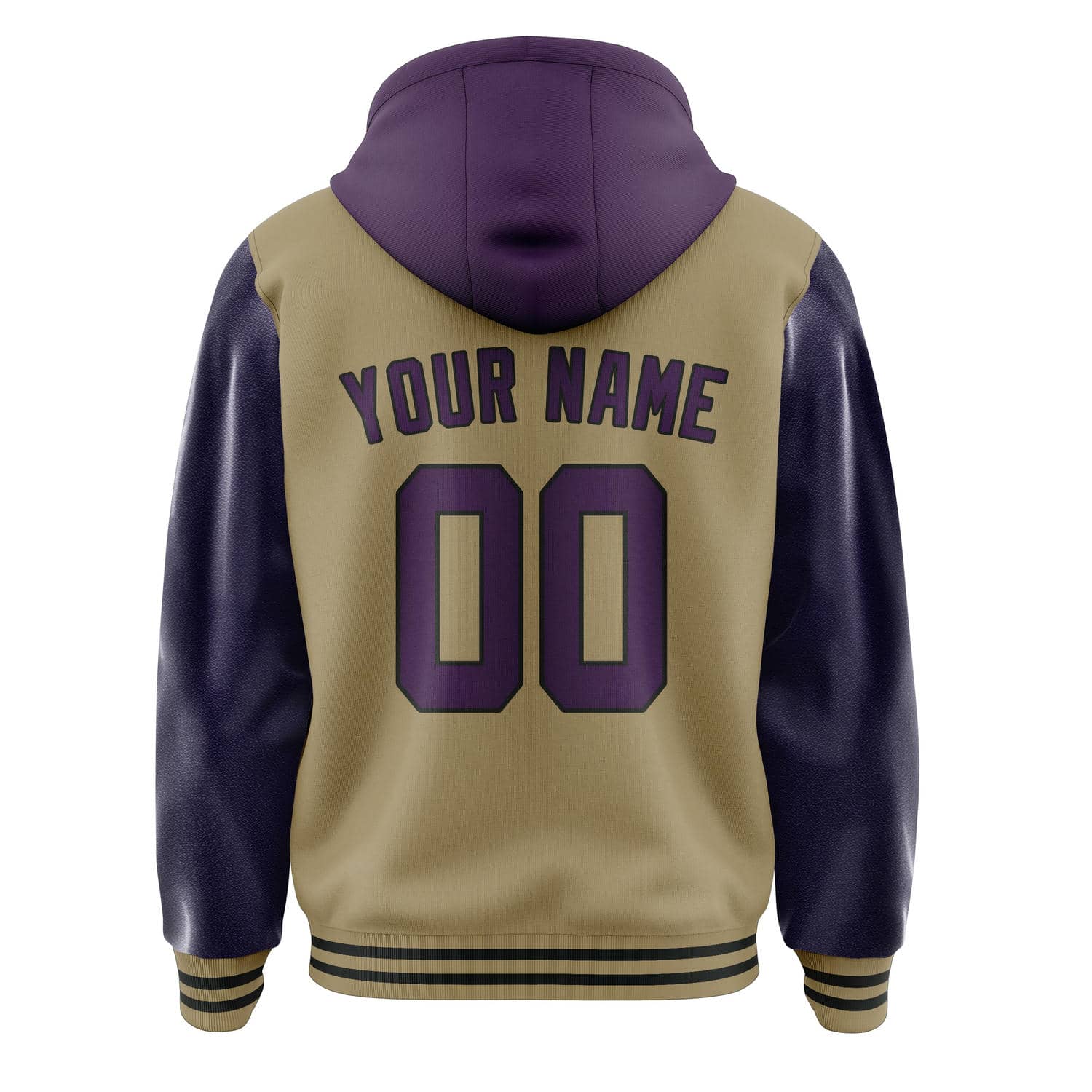 Custom Light Khaki Purple Jacket
