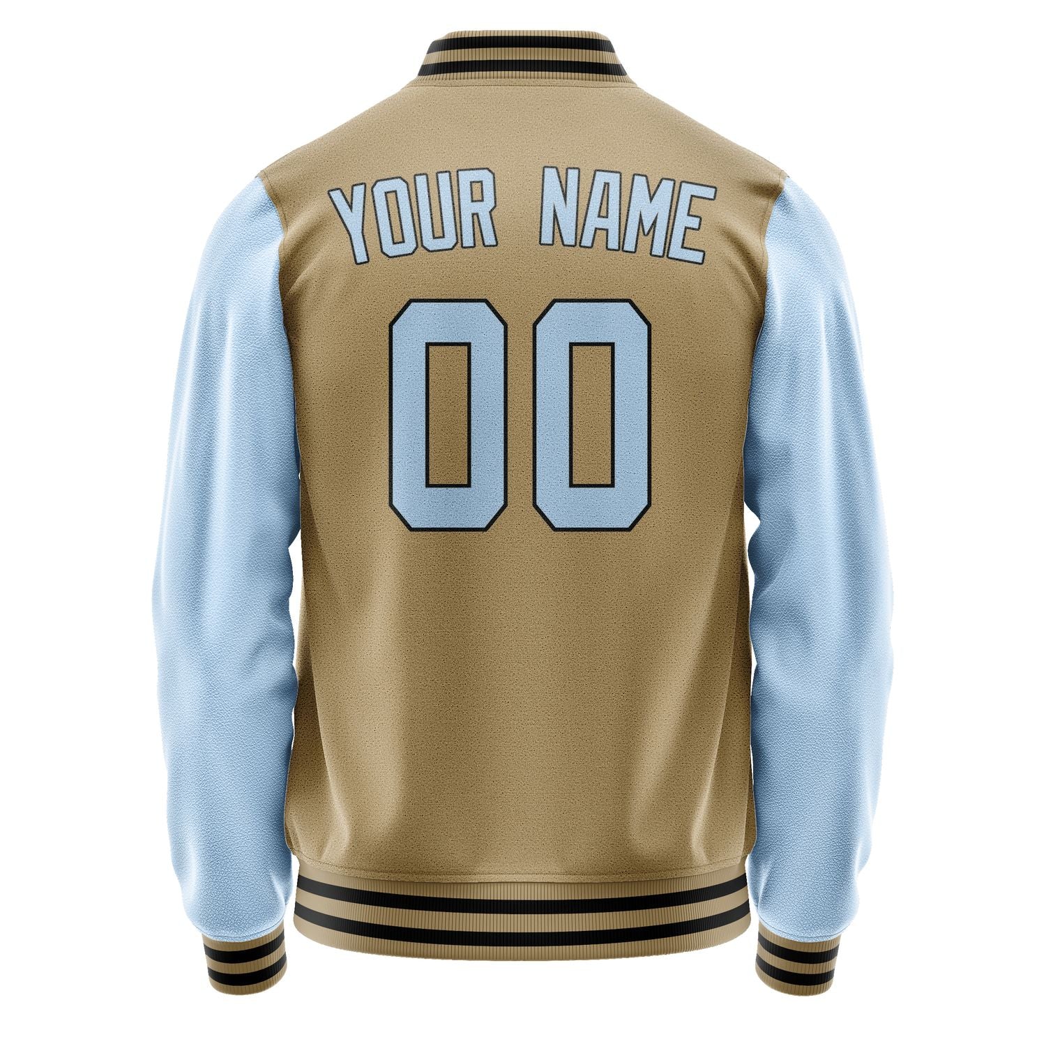 Custom Light Khaki Light Blue Jacket JA2525082517B31708