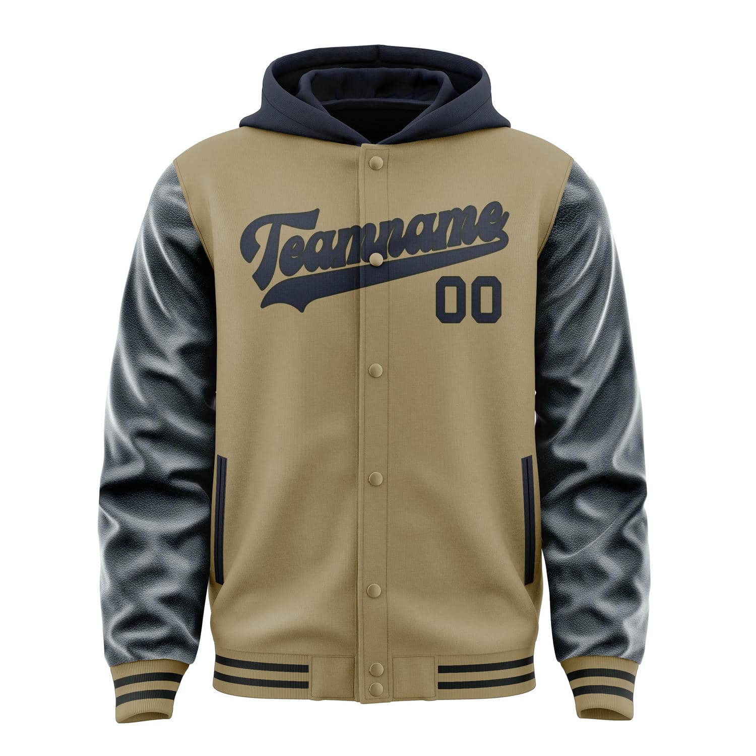 Custom Light Khaki Navy Jacket