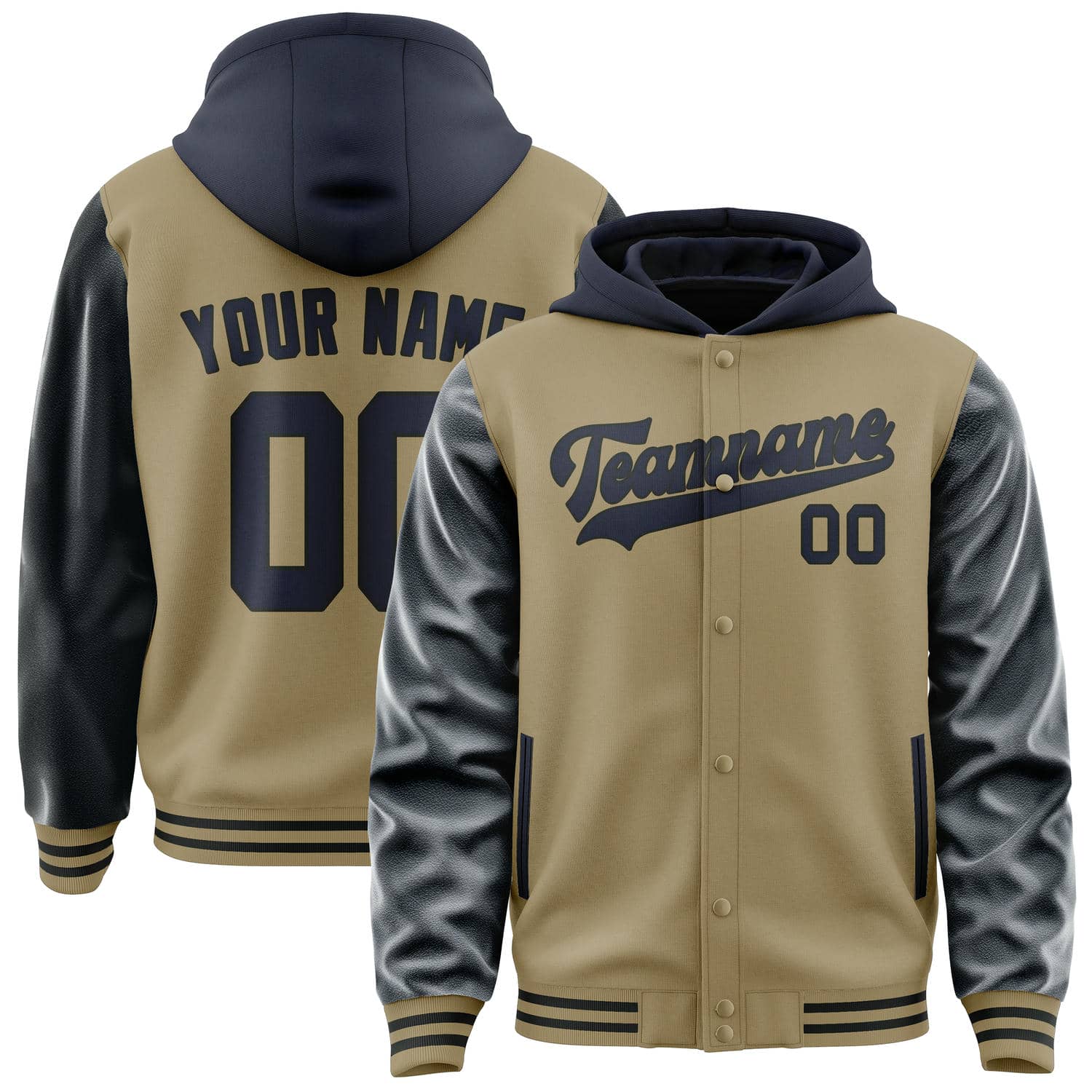 Custom Light Khaki Navy Jacket