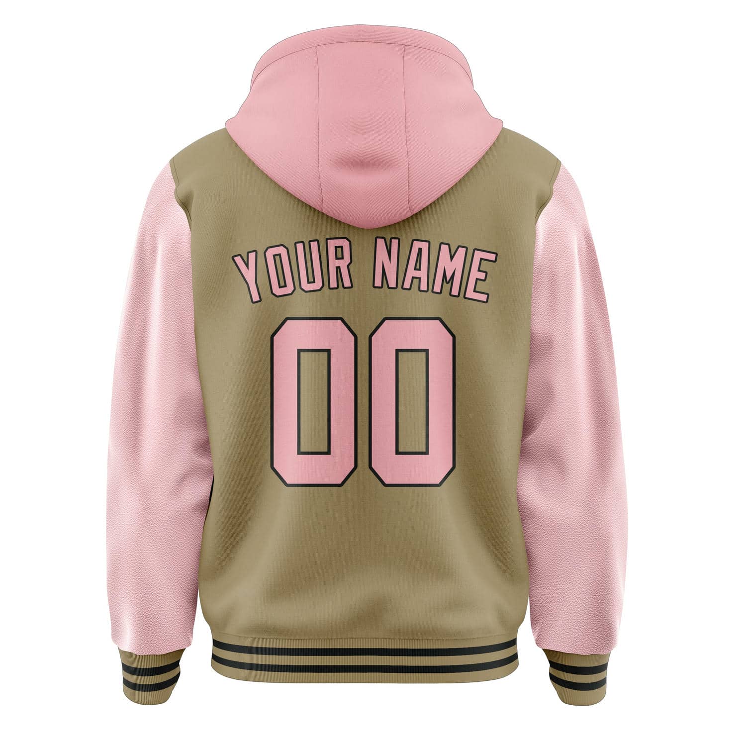 Custom Light Khaki Light Pink Jacket