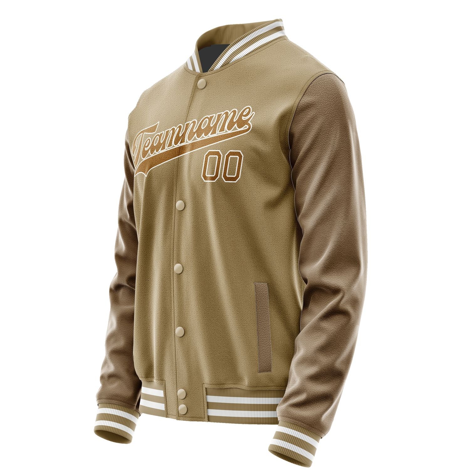 Custom Light Khaki Khaki Jacket JA2525222518B31822