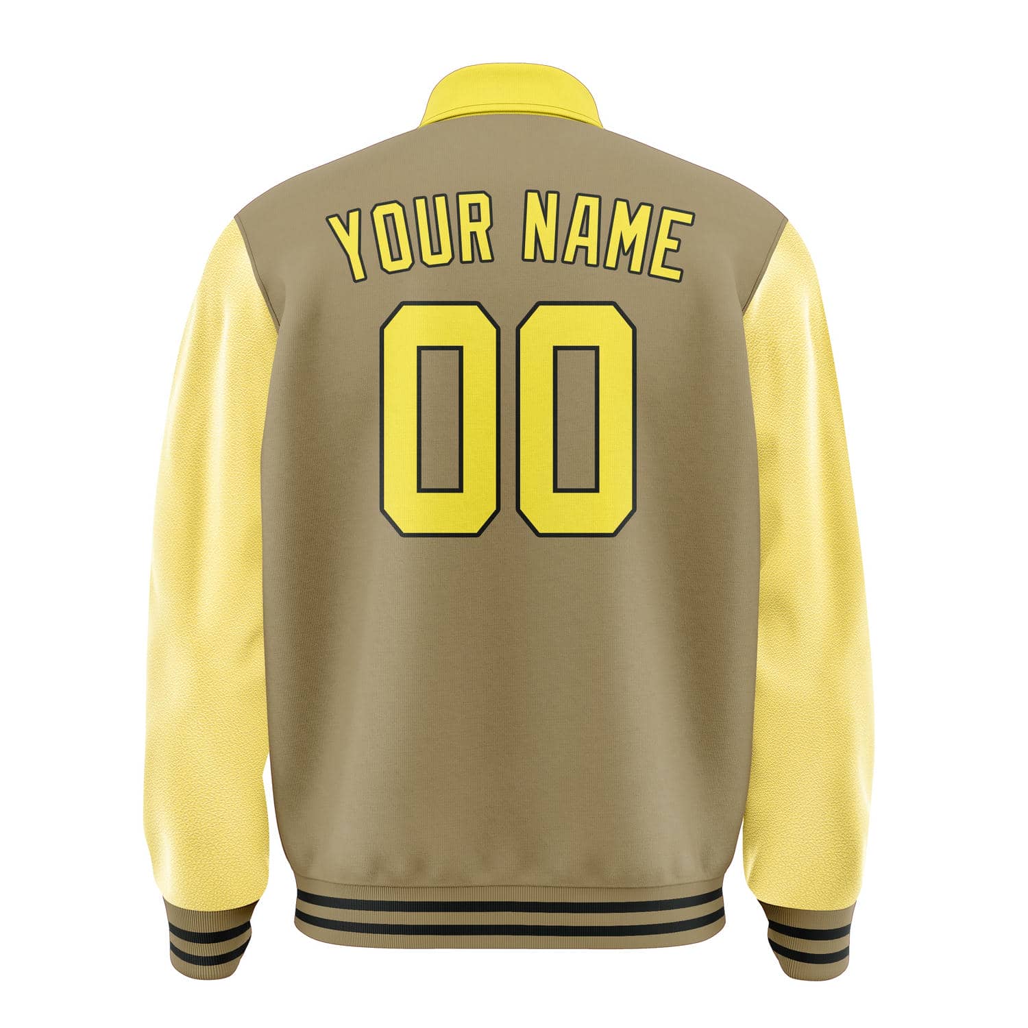 Custom Light Khaki Light Yellow Jacket