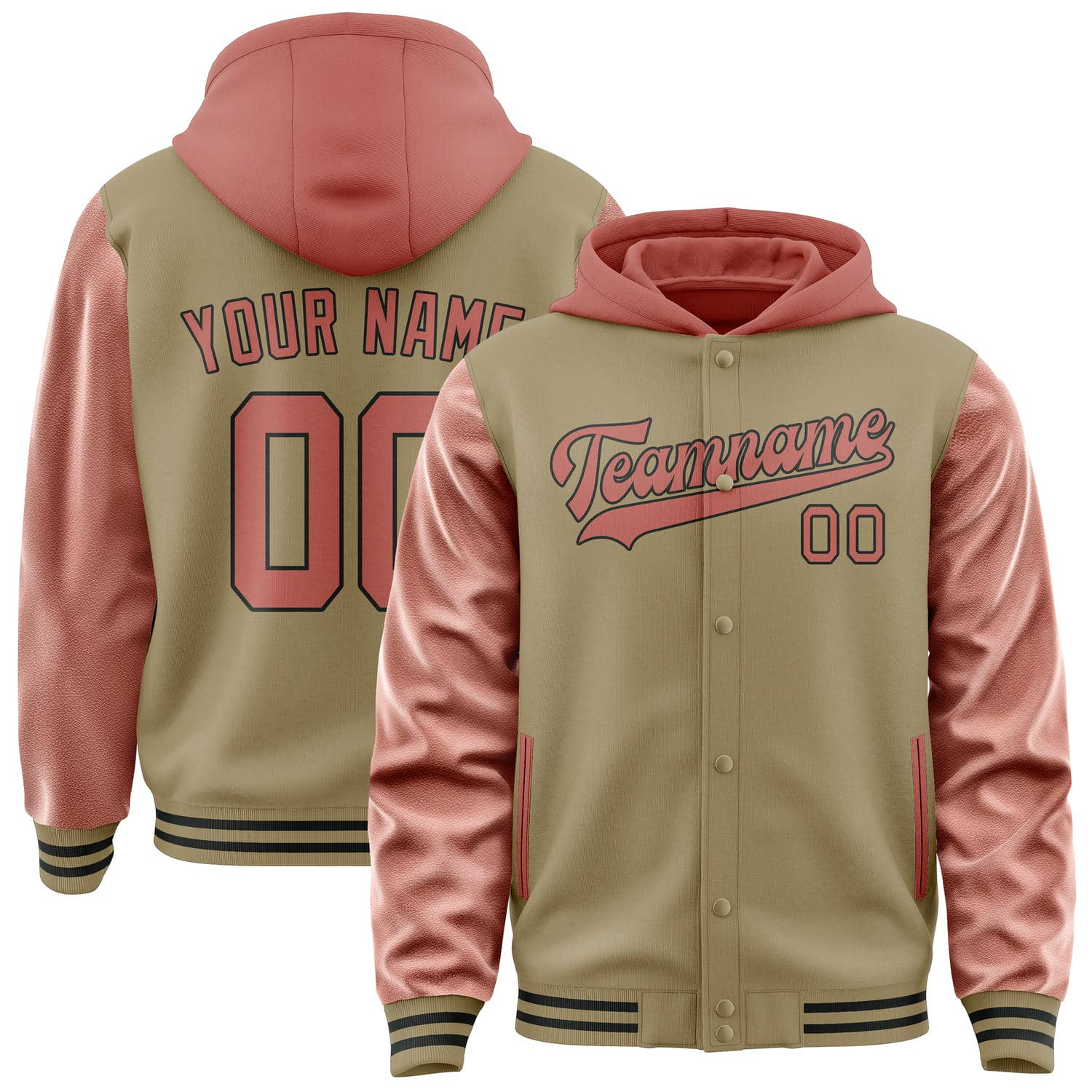 Custom Light Khaki Copper Rose Jacket