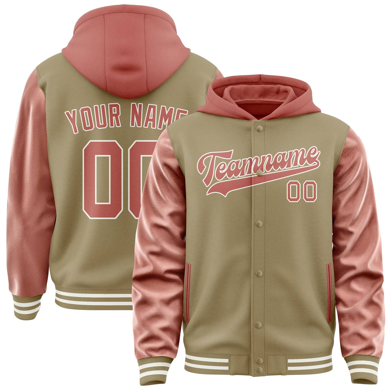 Custom Light Khaki Copper Rose Jacket