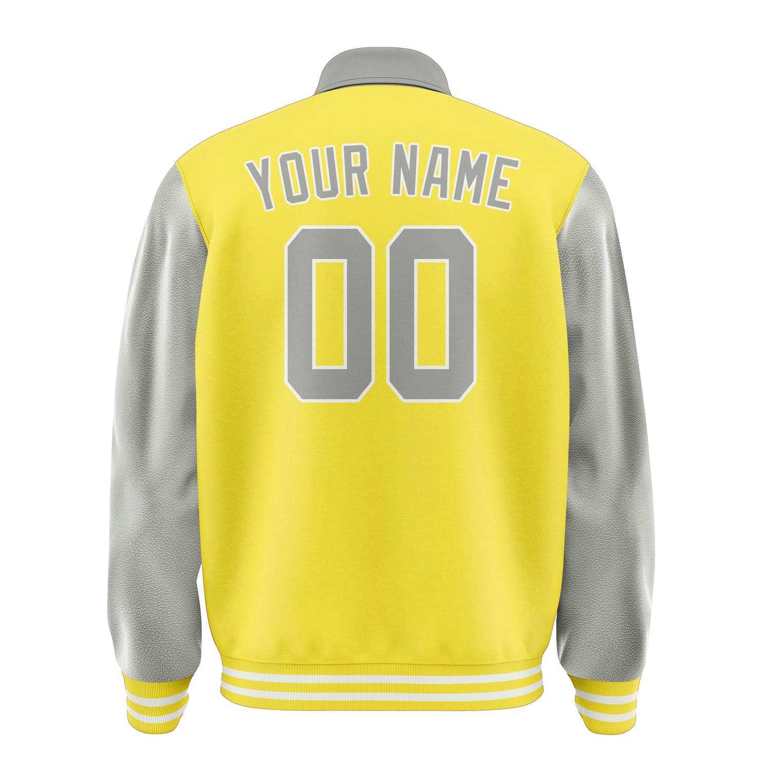 Custom Light Yellow Gray Jacket