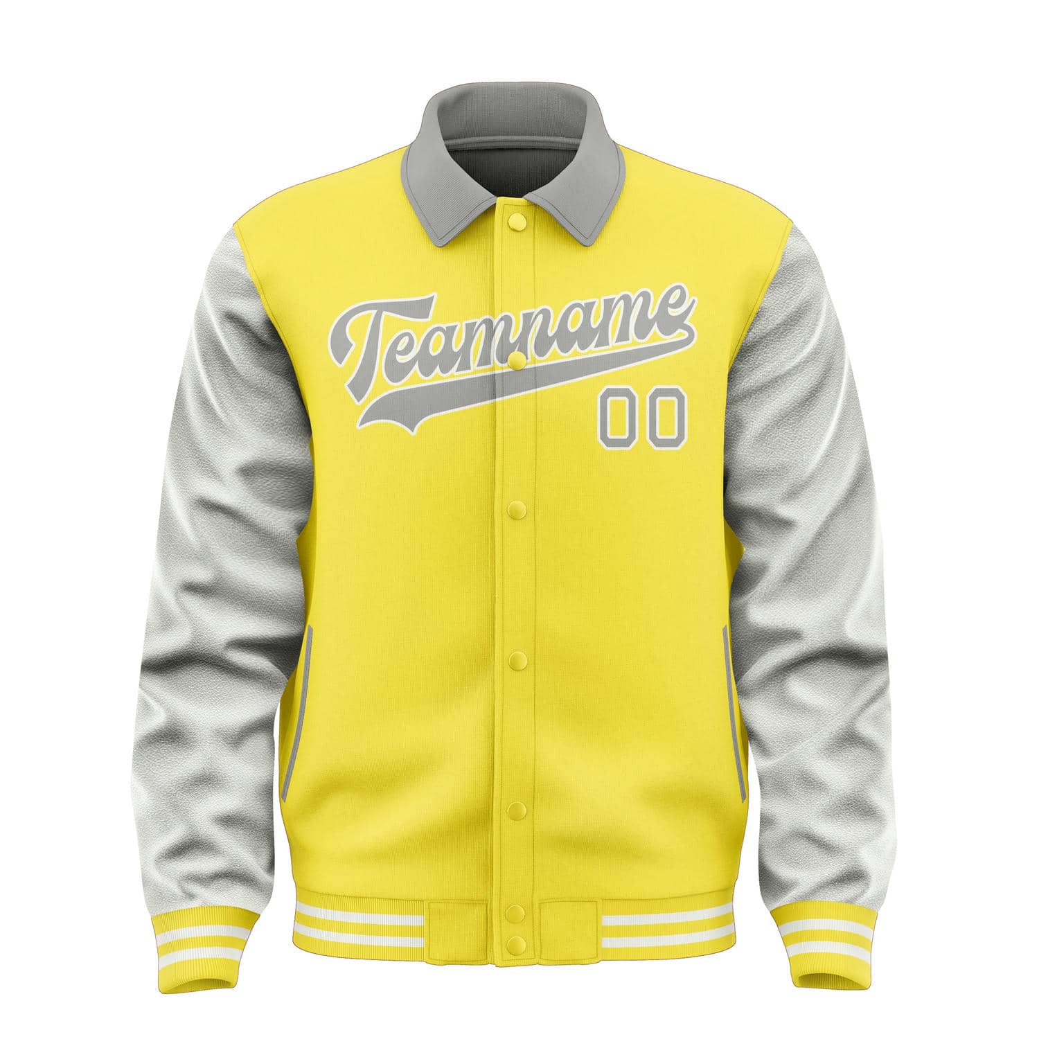 Custom Light Yellow Gray Jacket