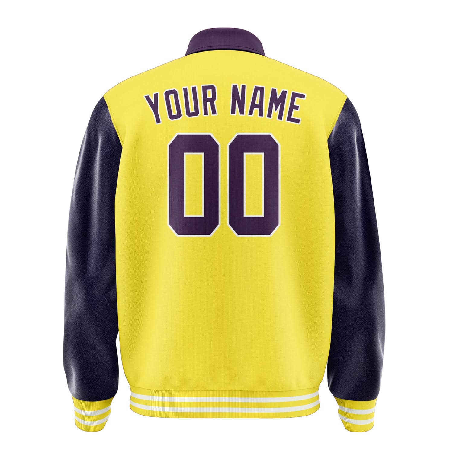 Custom Light Yellow Purple Jacket